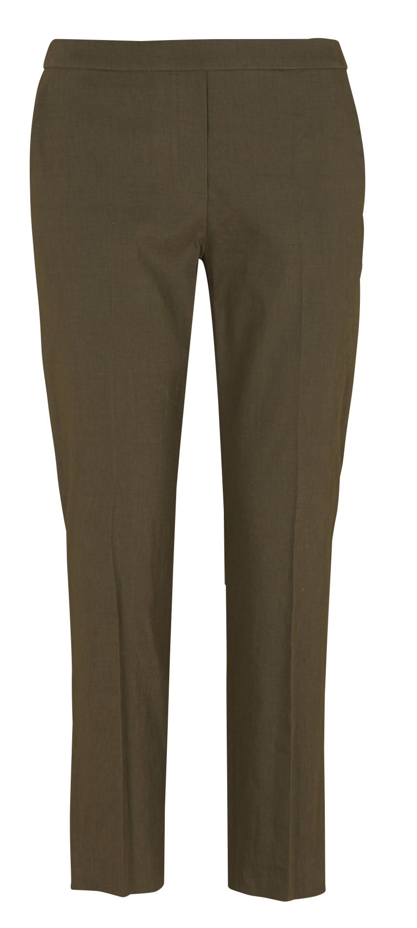 Pantacourt en lin mélangé  THEORY Kaki