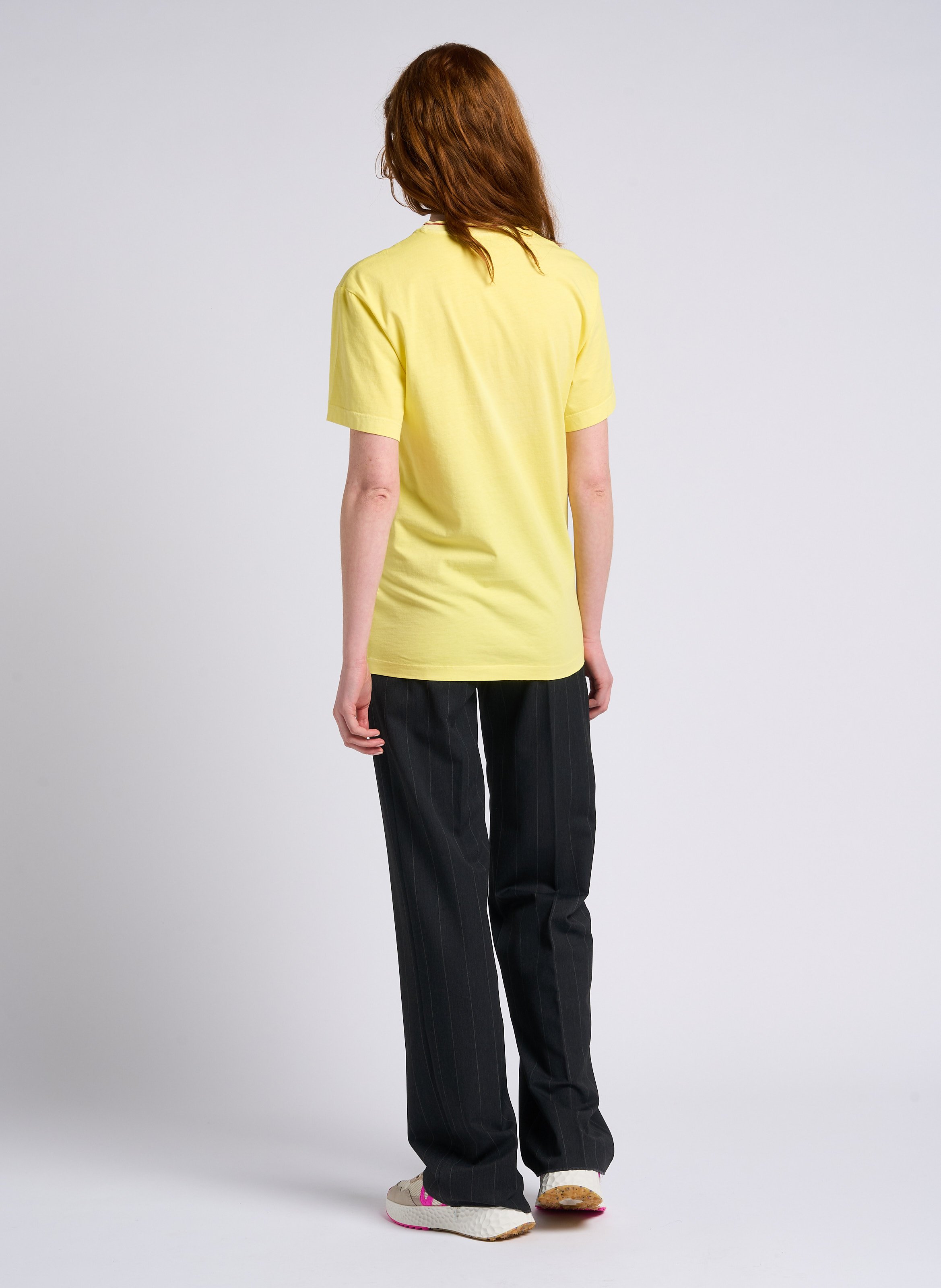 Tee-shirt col rond sérigraphié en coton MAX&amp;Co. Jaune