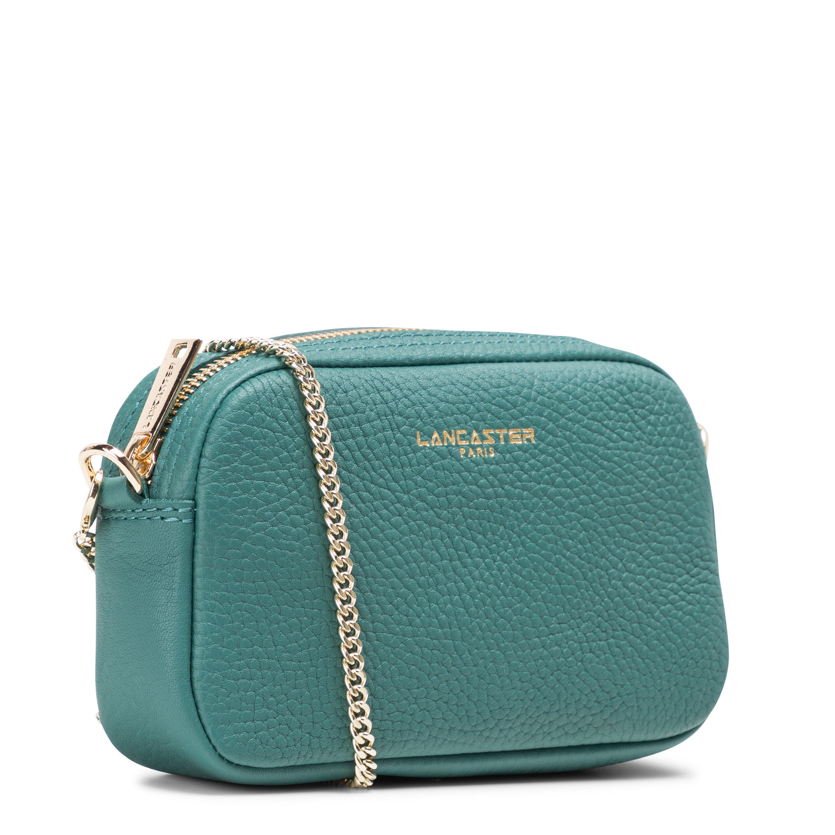 Mini Umhängetasche aus Leder LANCASTER PARIS Grun