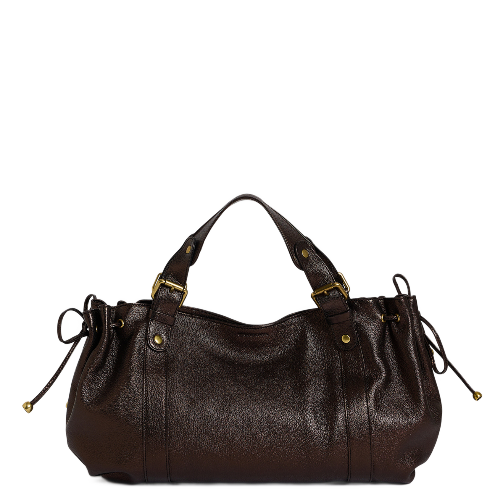 A-line leather skirt GERARD DAREL Brown