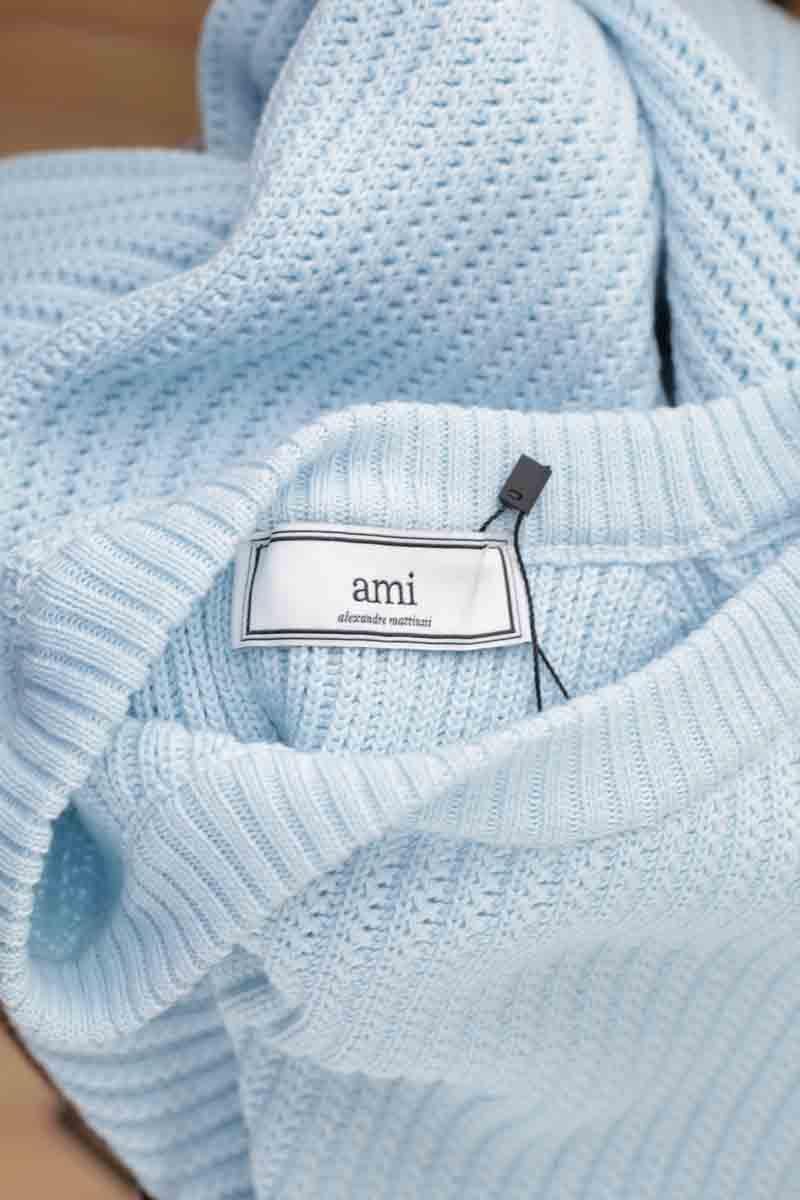 Wool Pullover AMI PARIS - Seconde Main Blue