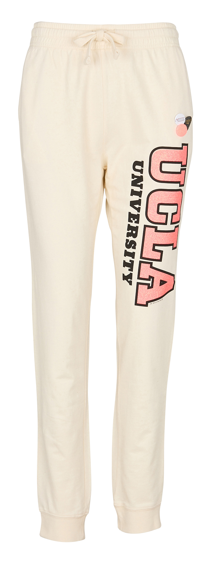 Straight printed cotton joggers NEWTONE Beige