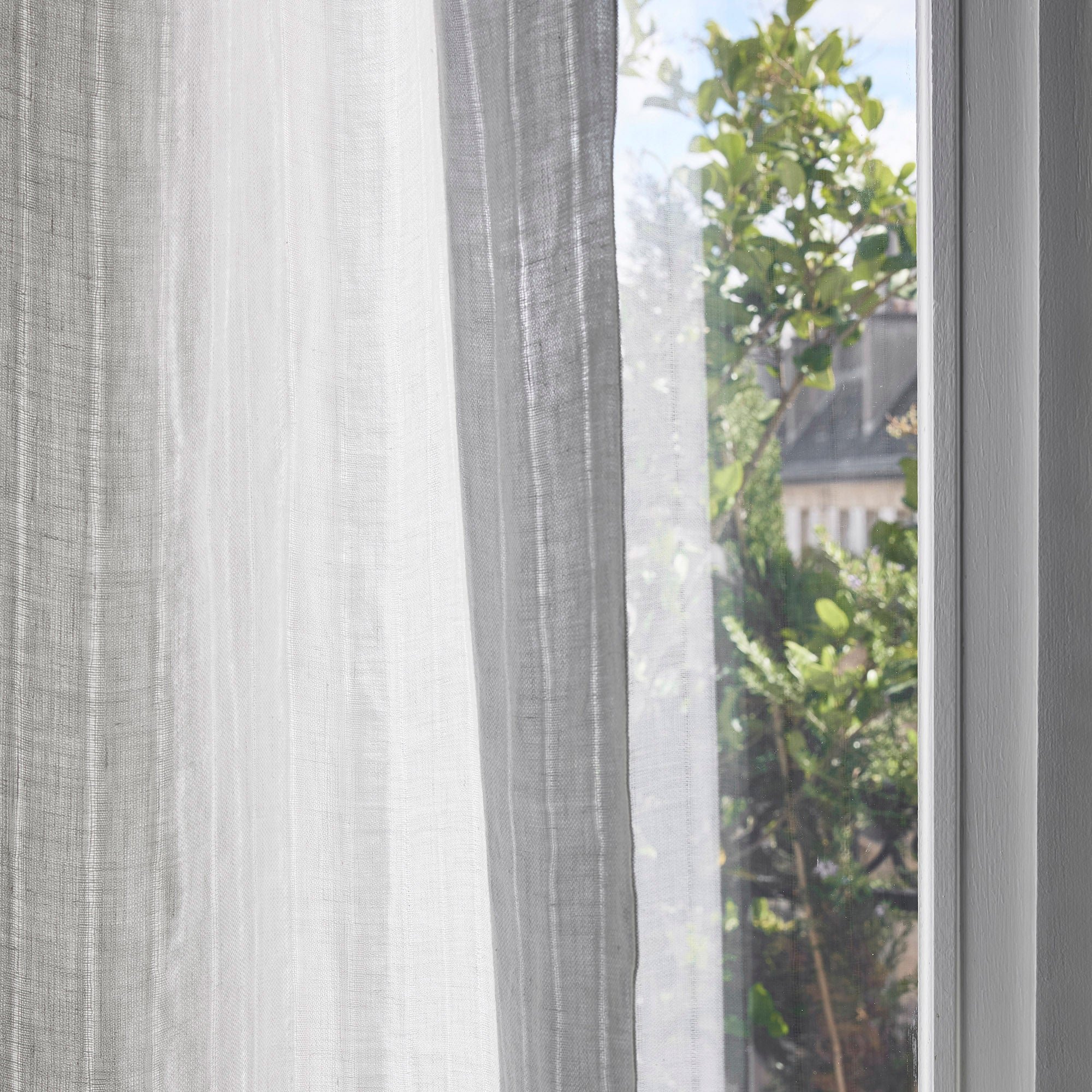 Net curtain panel MADURA White