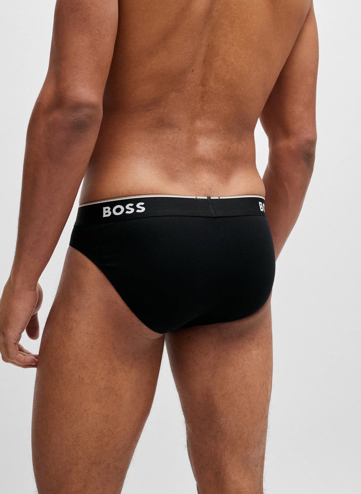 Pack of 3 cotton panties BOSS Black
