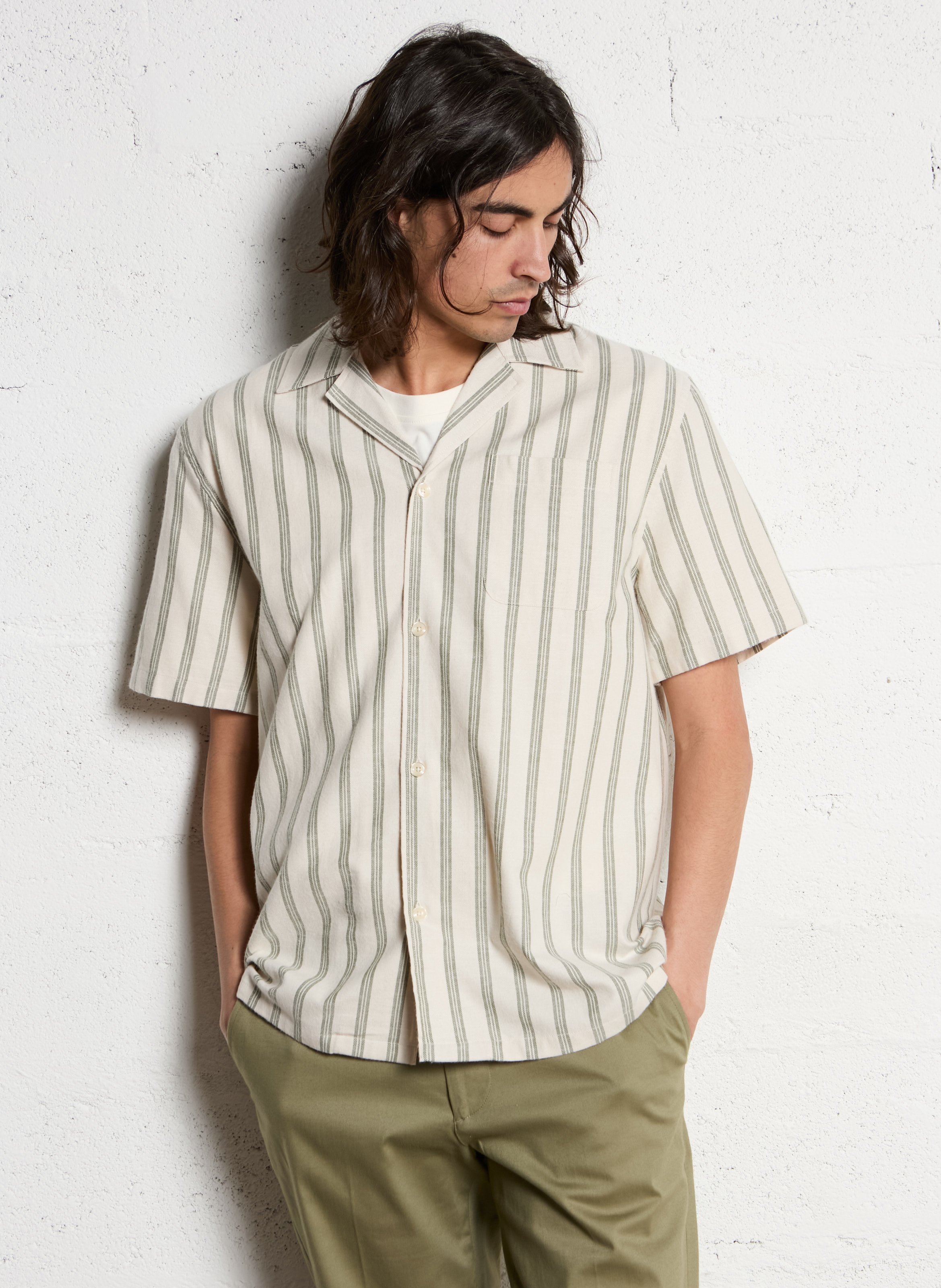 Loose-fit striped cotton shirt LES DEUX