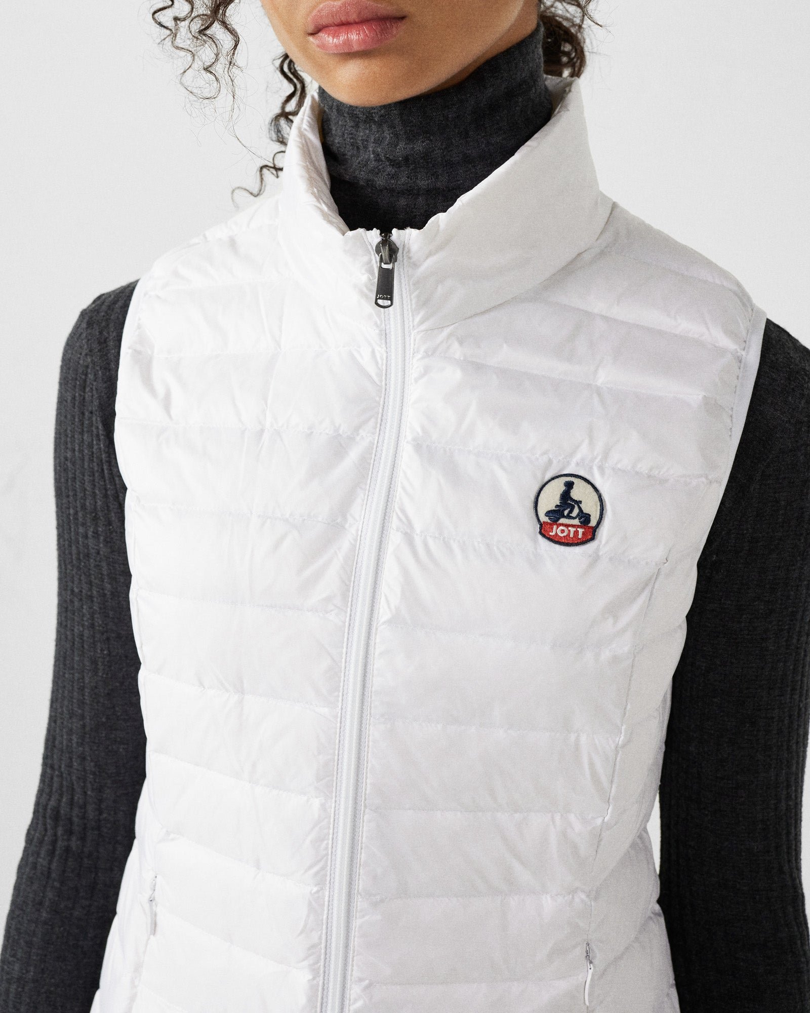 Sleeveless lightweight down vest seda JOTT White
