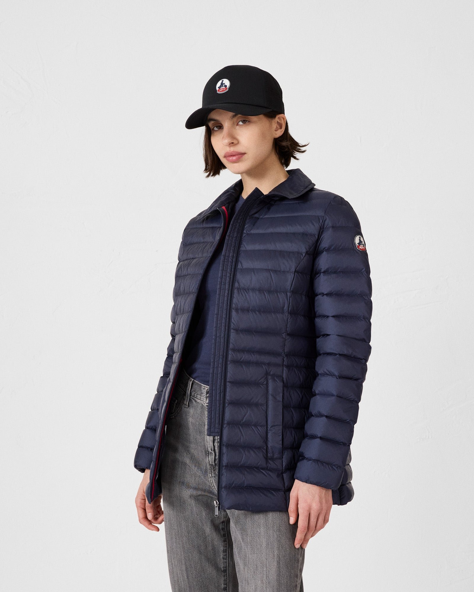 Doudoune à capuche mi-longue nour 2.0 Bleu