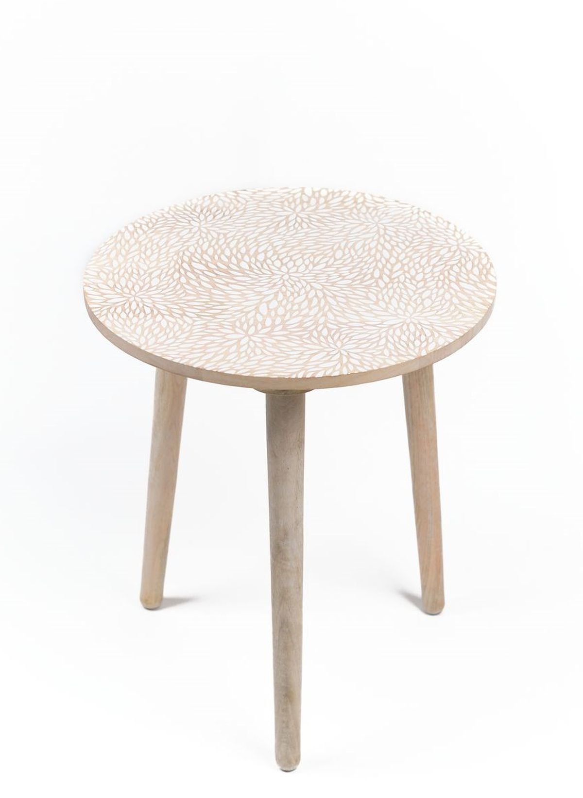 Wooden end table FACTORY Beige
