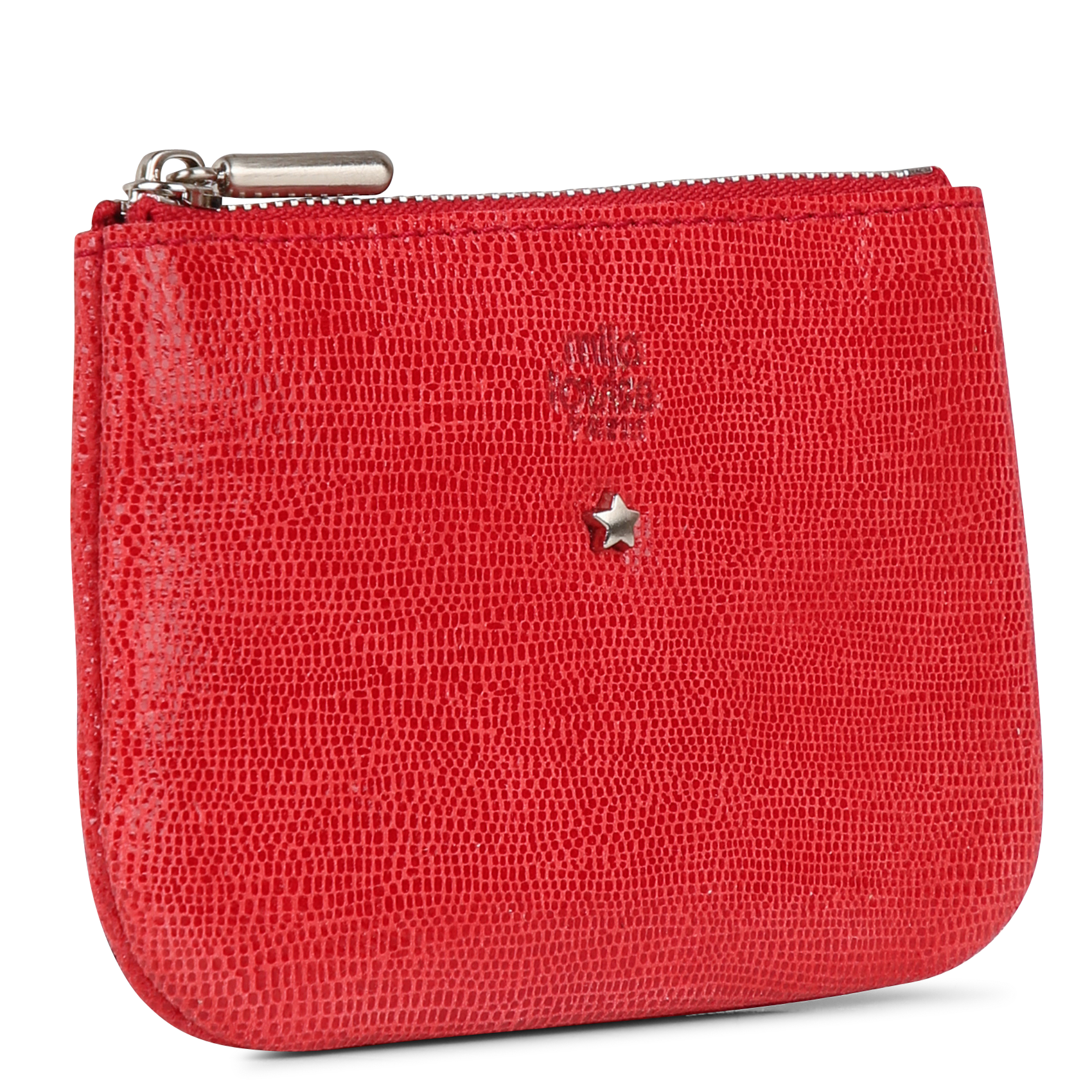 Leder-Geldbeutel MILA LOUISE Rot