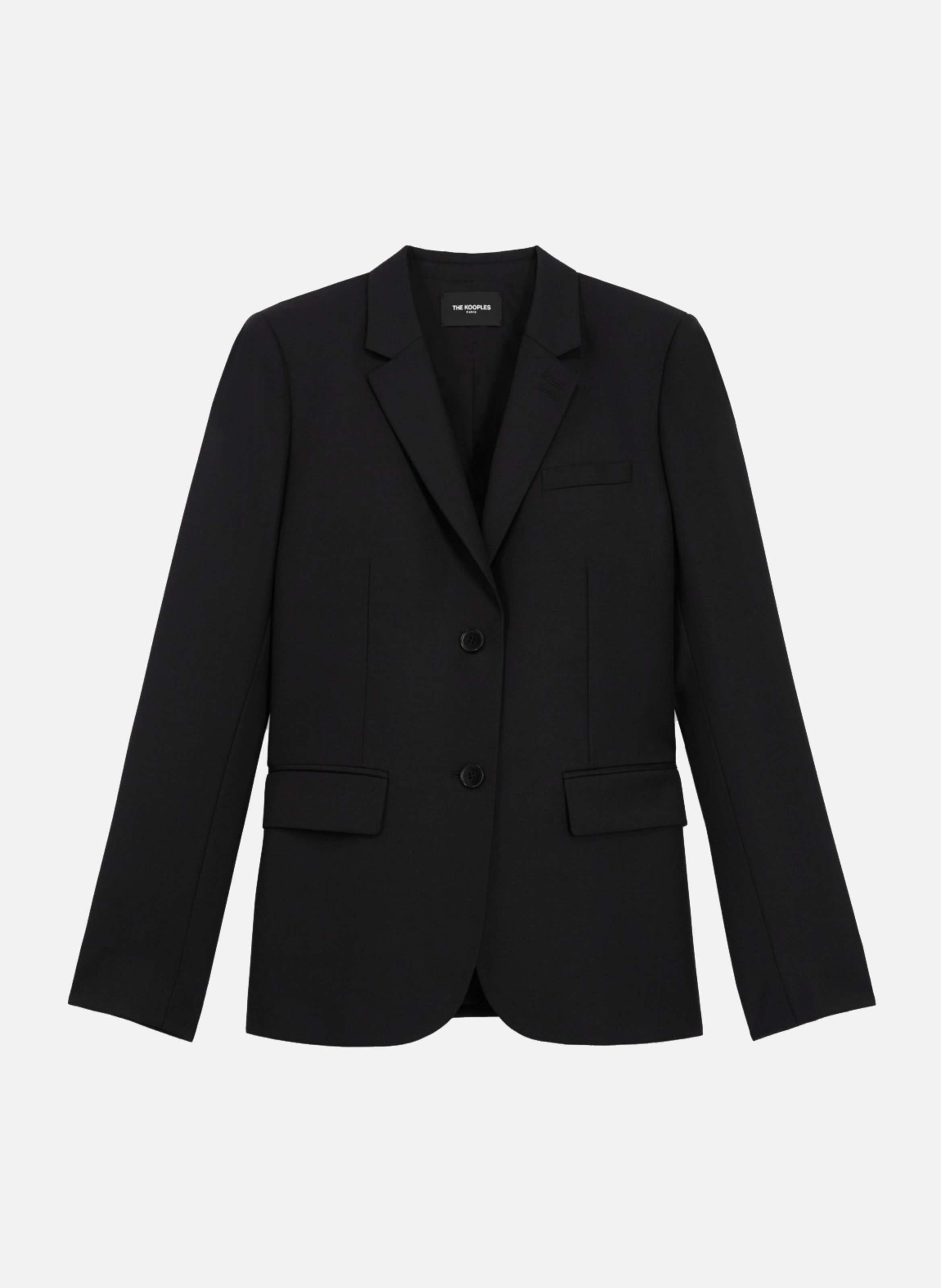 Fitted wool suit jacket THE KOOPLES Black