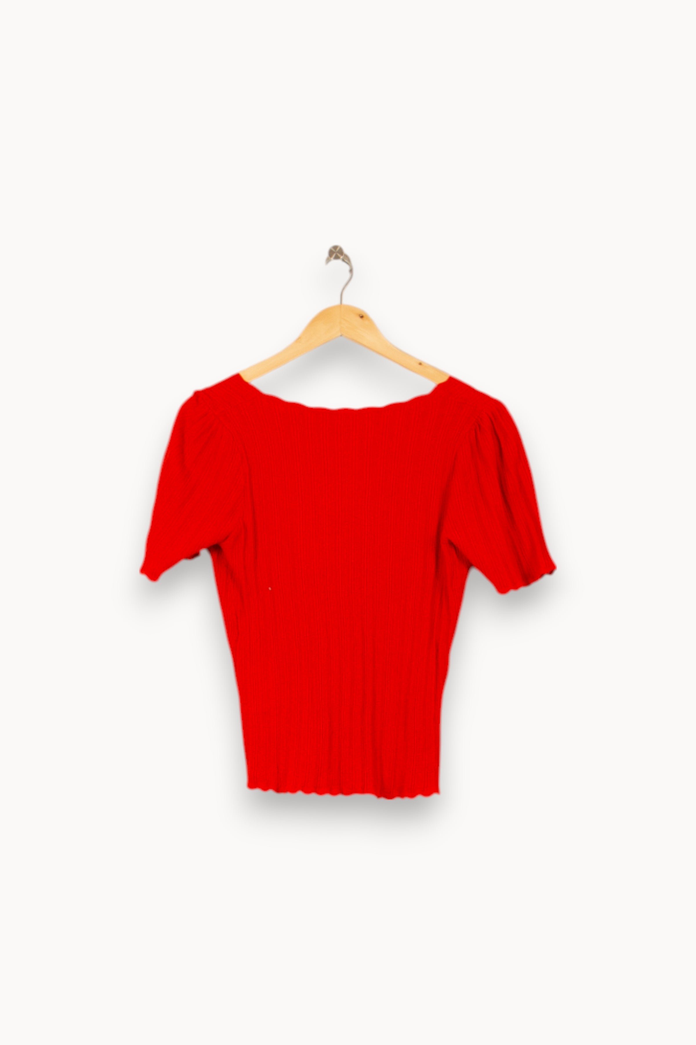 Tommy Badge T-shirt SEZANE - Seconde main Red