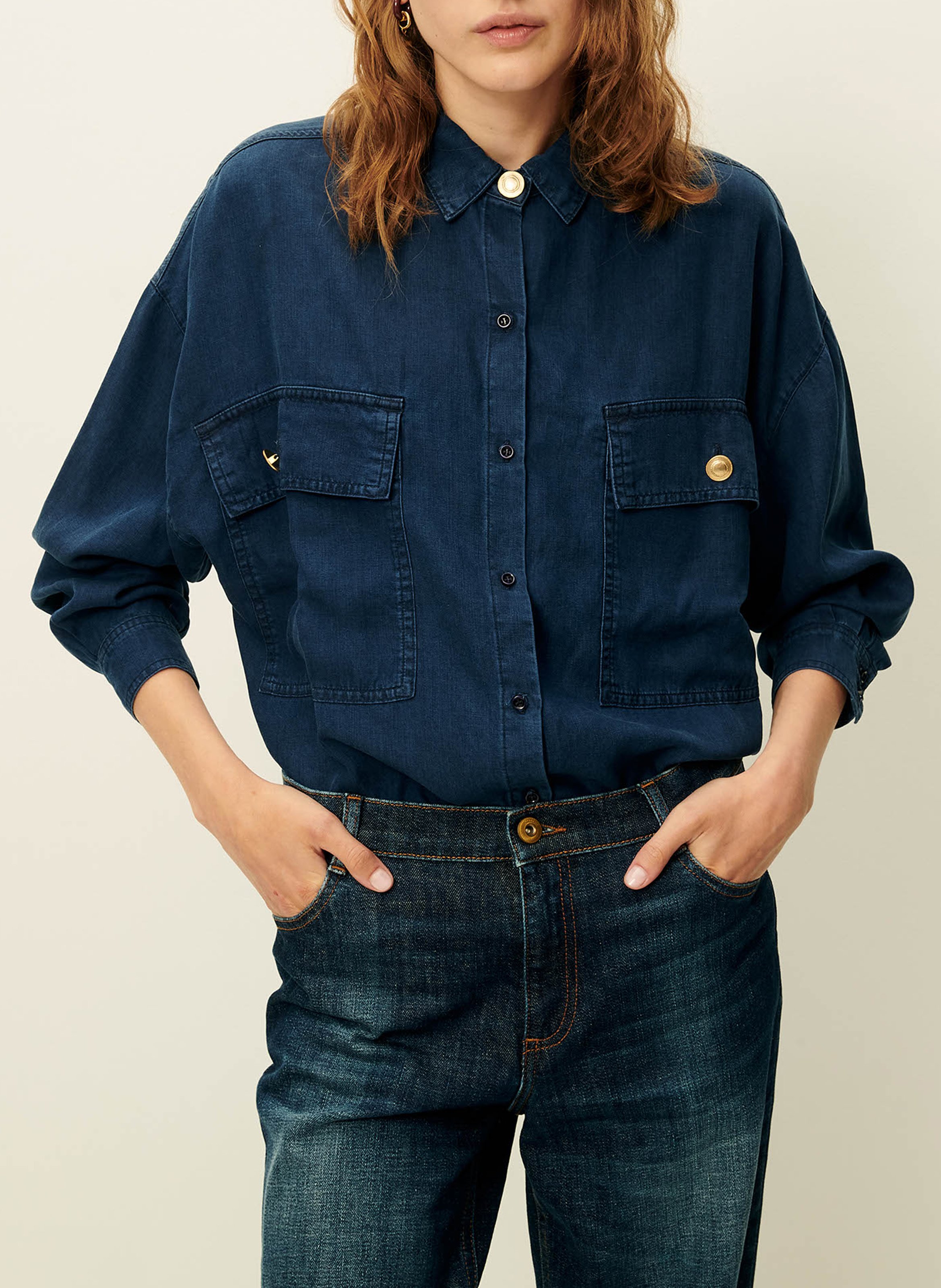 Chemise droite SESSUN Bleu