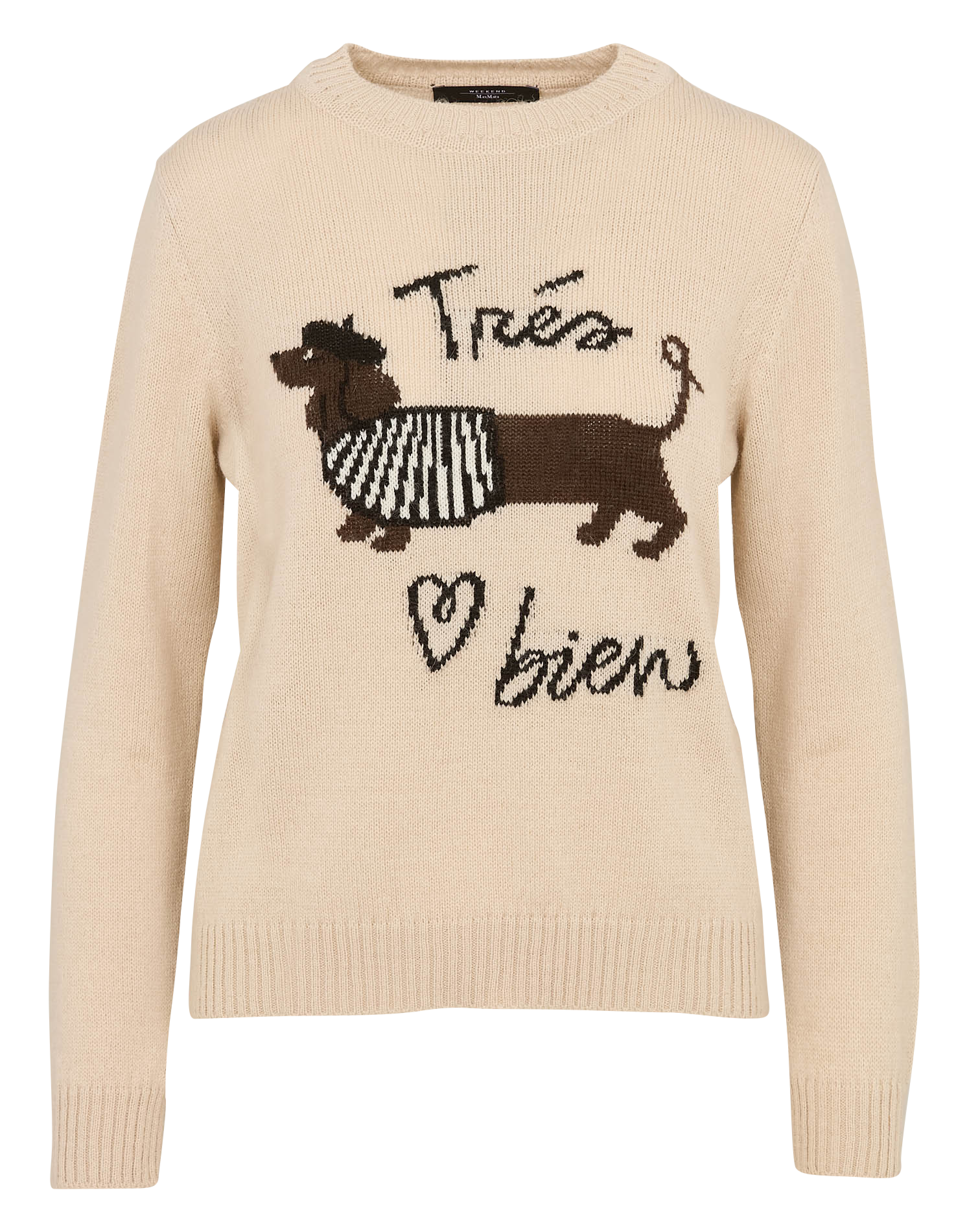 Alpaca wool sweater MAX MARA WEEK END Beige