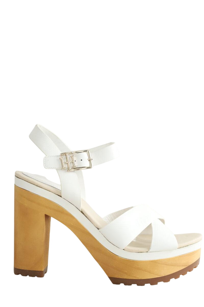 Leather heels TOMMY HILFIGER - SECONDE MAIN White
