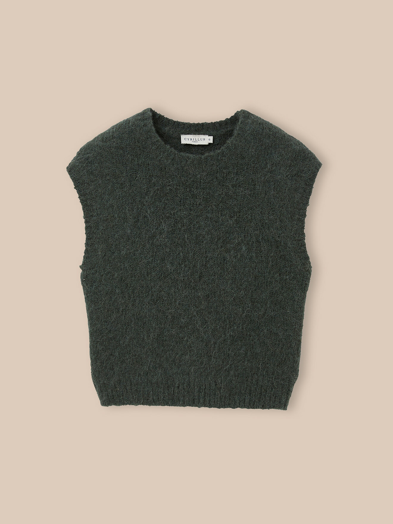 Sleeveless wool and alpaca sweater CYRILLUS