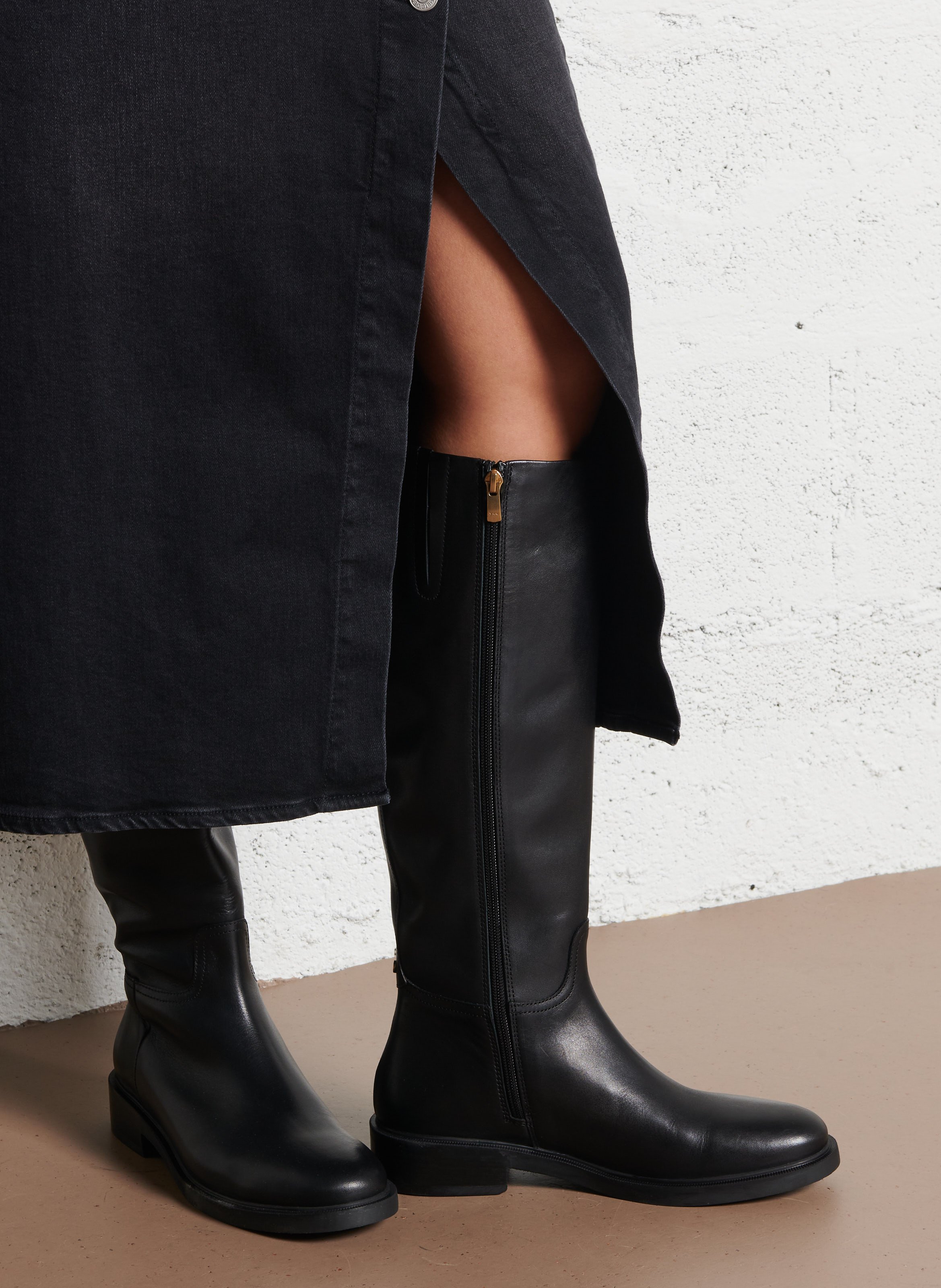 Bottes en cuir BOCAGE Noir