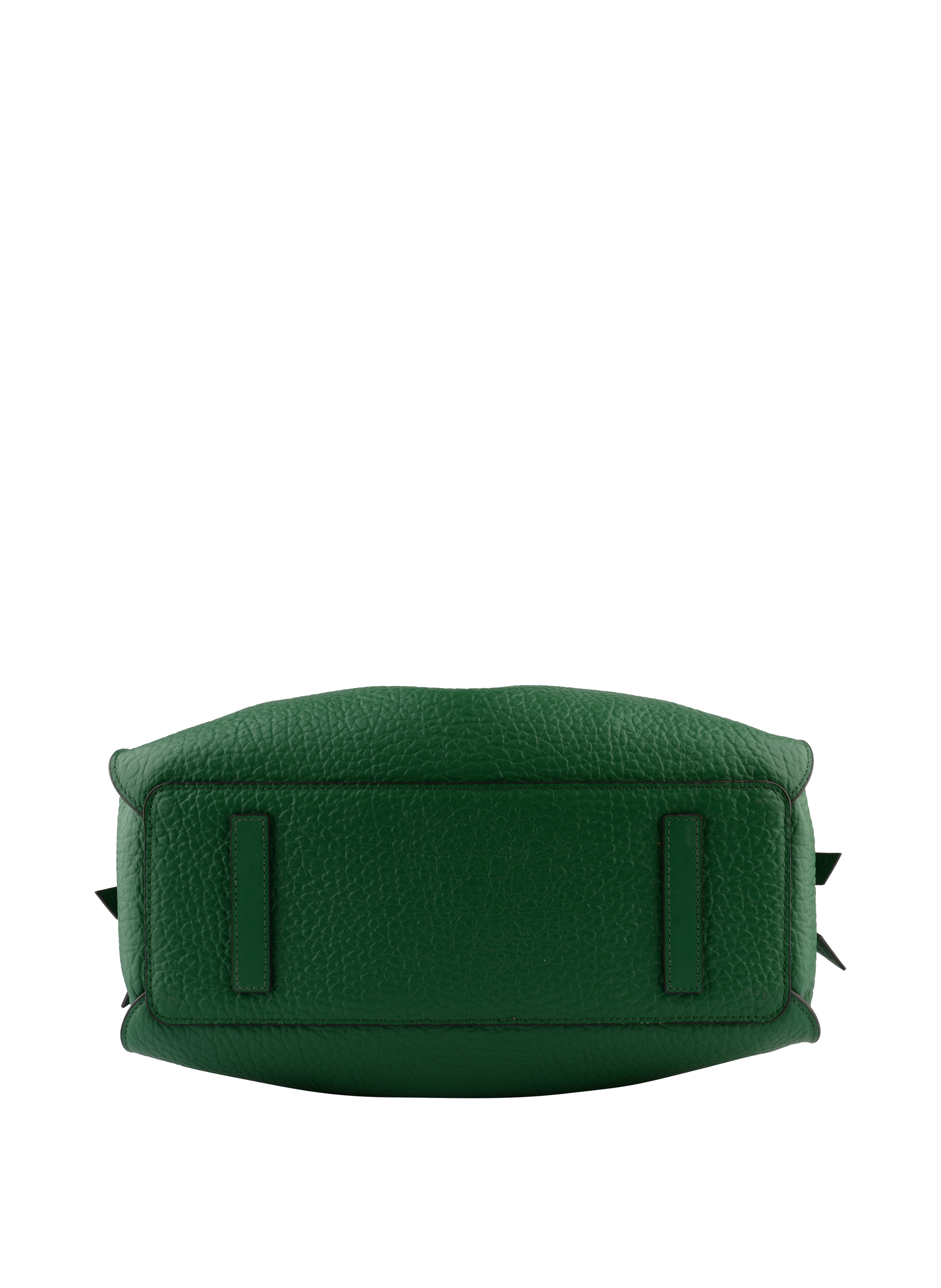 Handbag - cowhide leather POURCHET Green