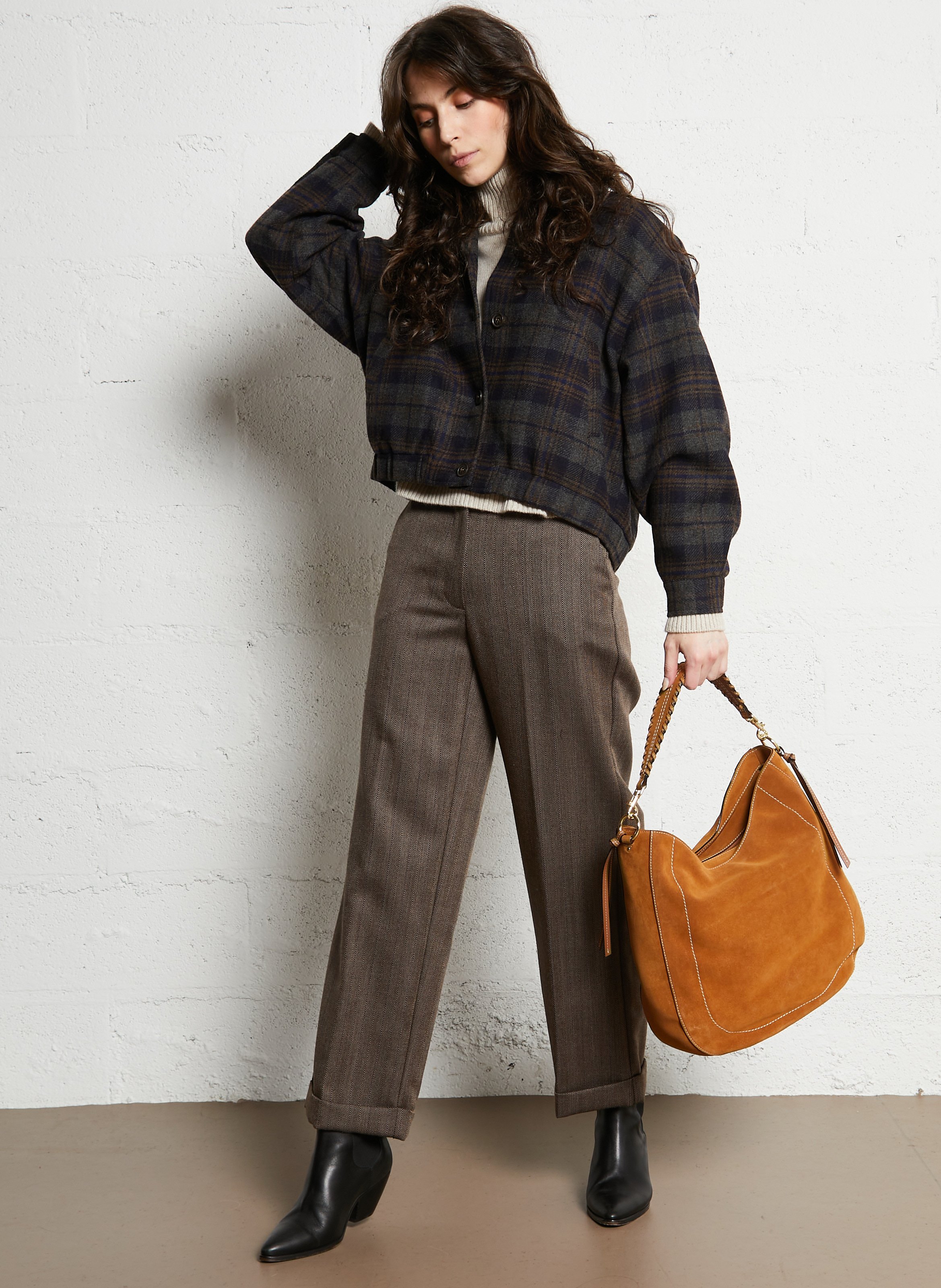 Sac porté épaule en cuir LE TANNEUR Marron