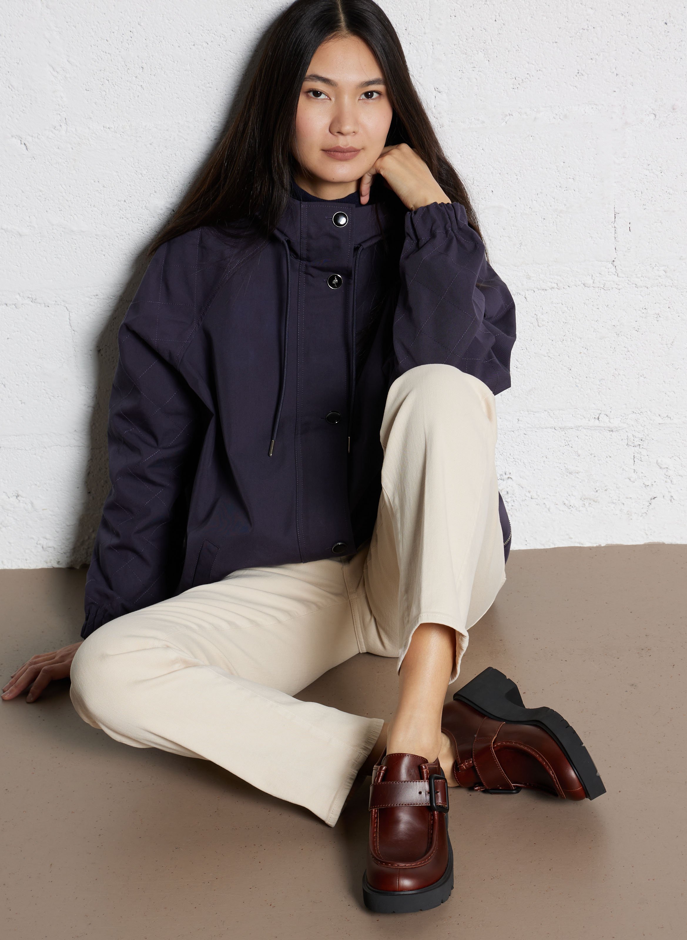 Mocassins compensés en cuir CAMPER Marron