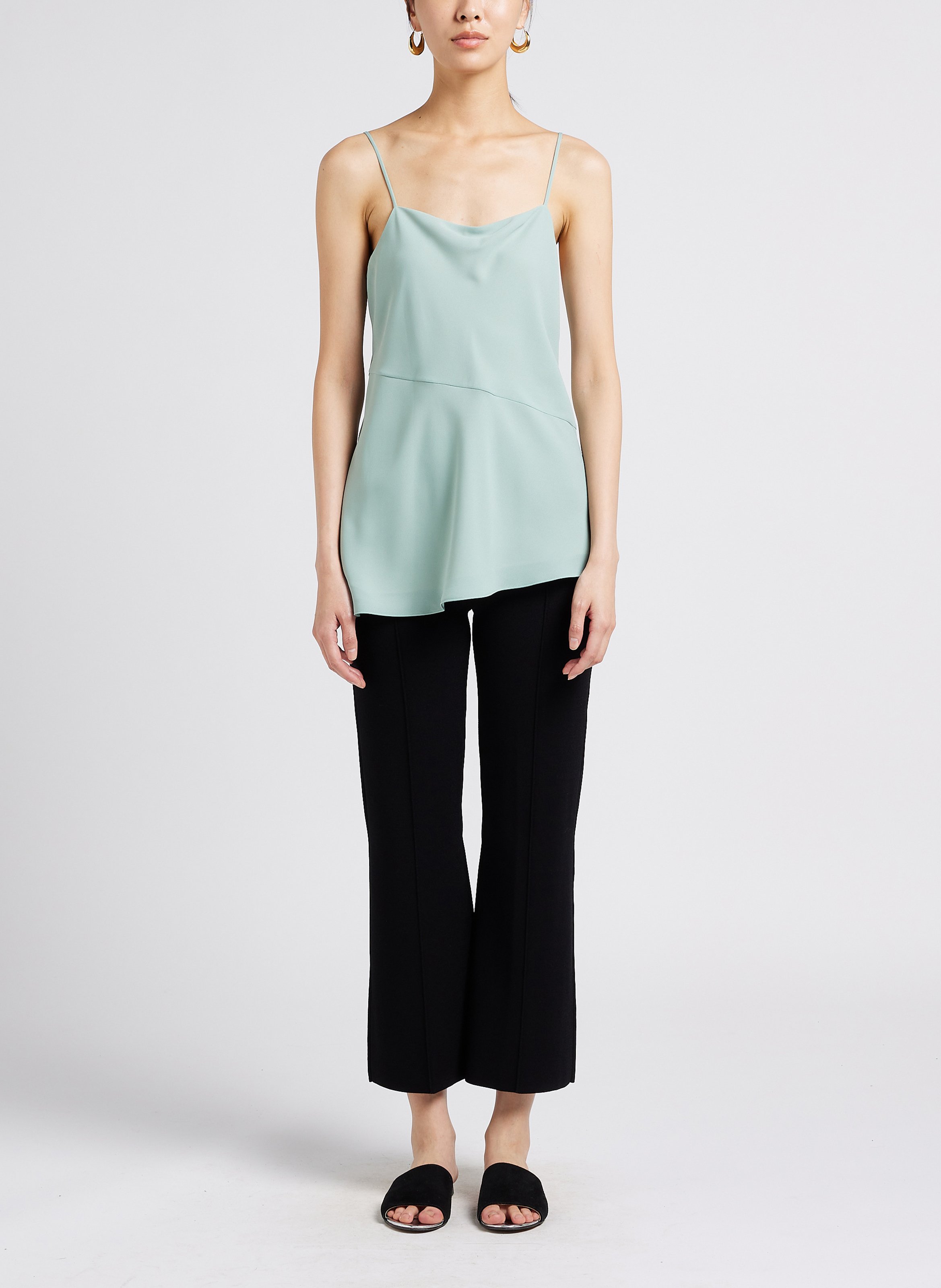 Top met schouderbandjes THEORY Grijs