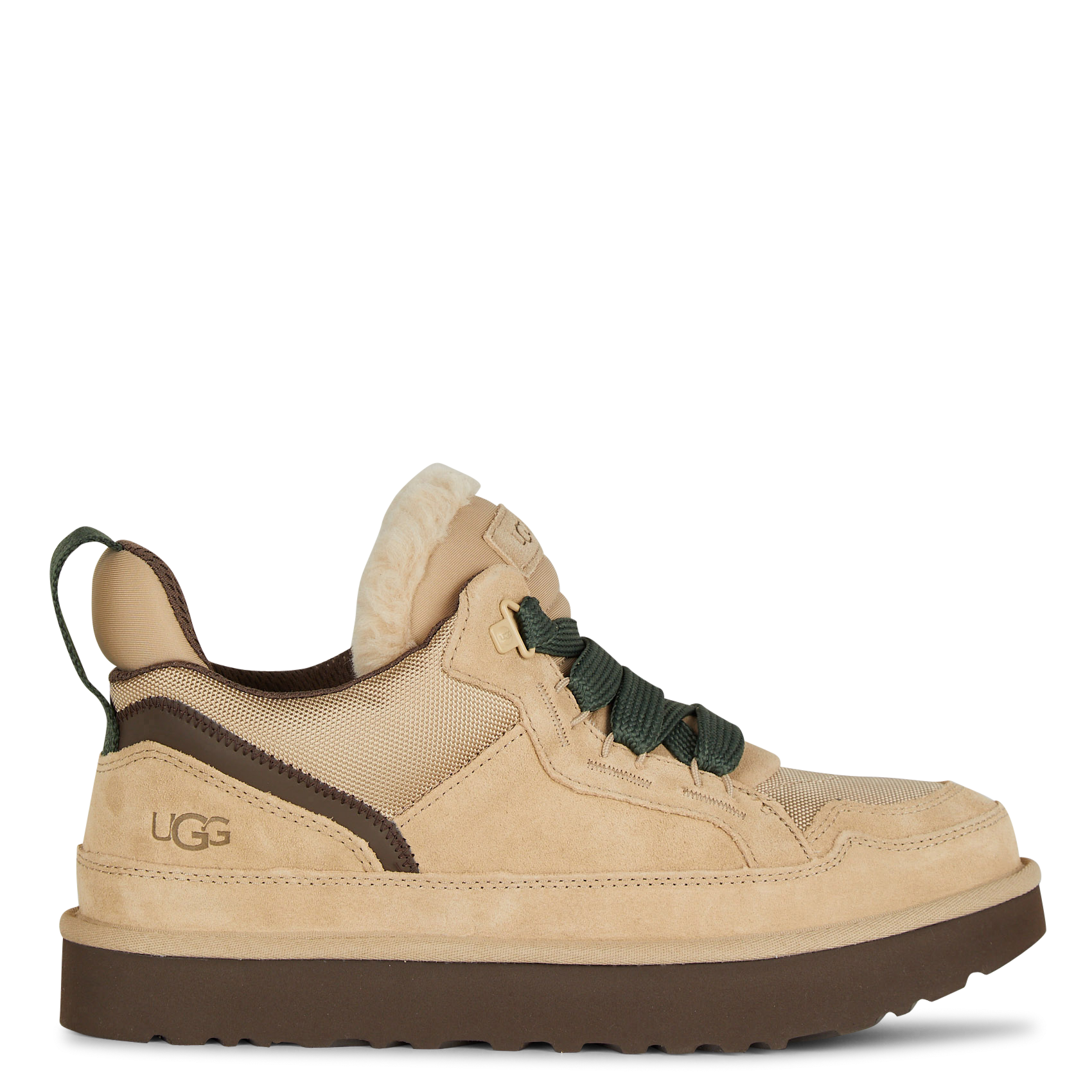 Sneakers basse con lacci in misto pelle UGG
