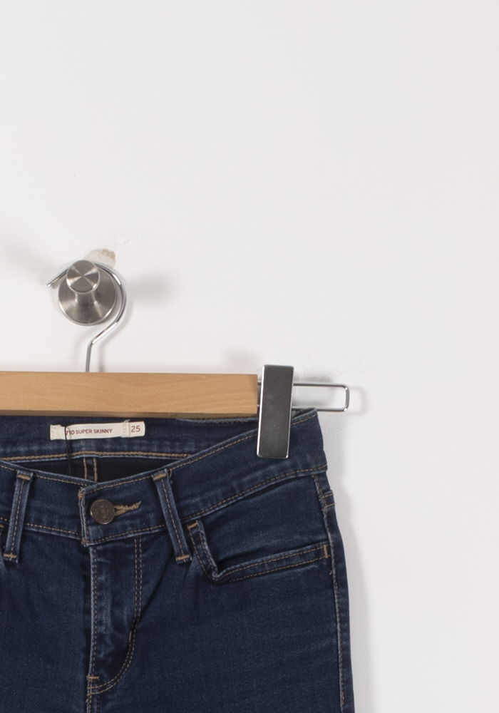 Cropped slim jeans with studs LEVI'S - Seconde main Blue