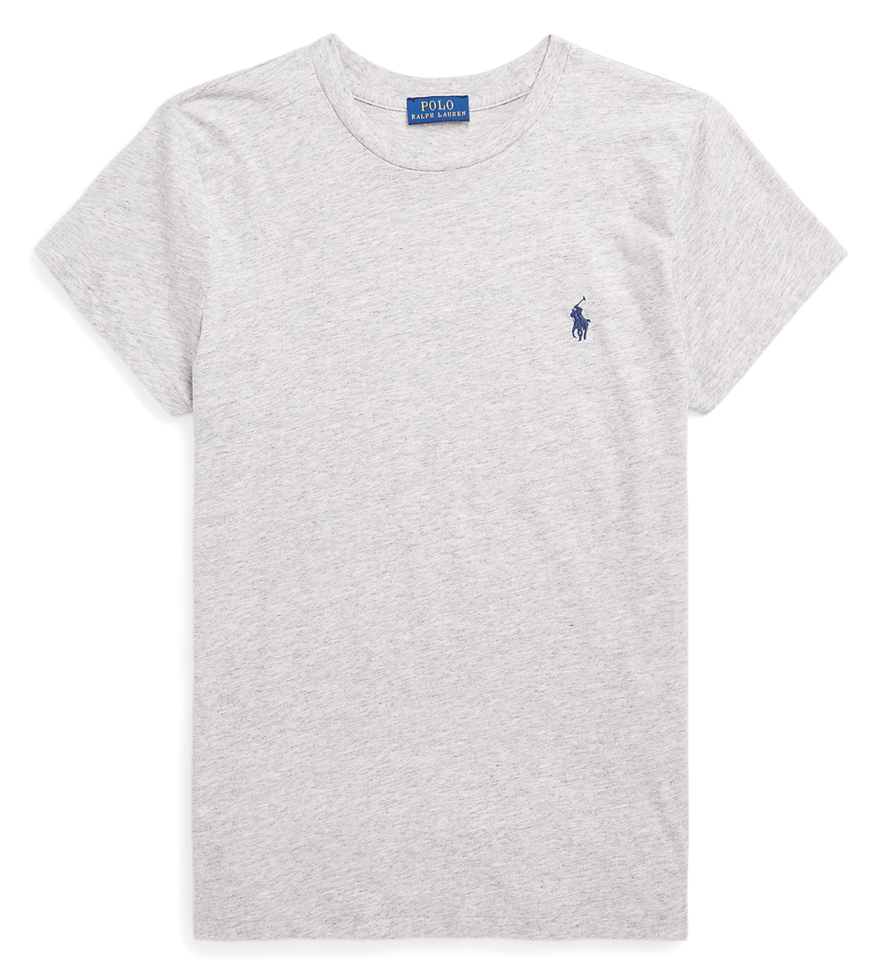 Short-sleeved plain t-shirt with logo Grey
