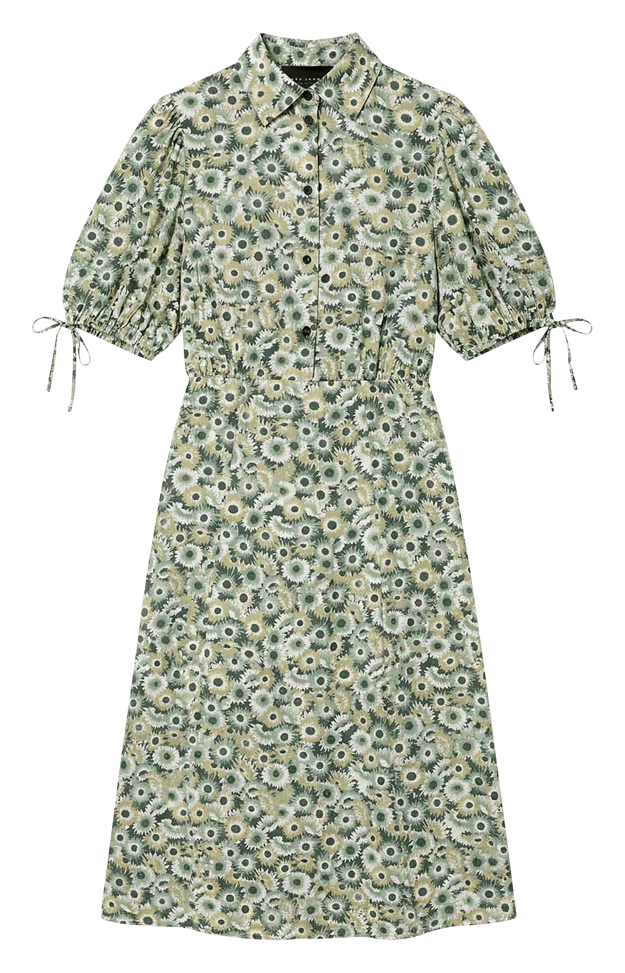 Robe midi col classique TARA JARMON Vert