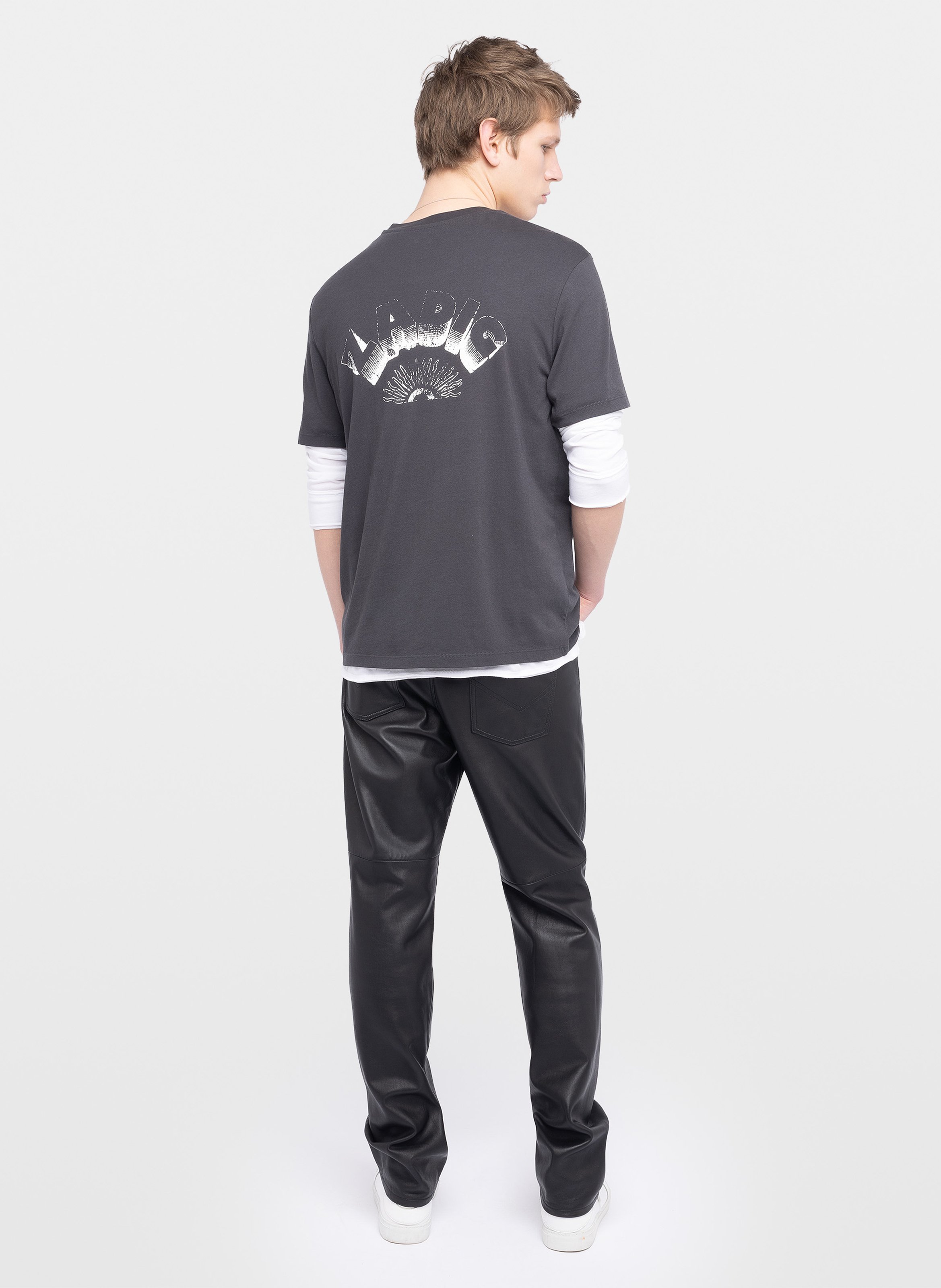 Tee-shirt imprimé en coto bio  ZADIG&VOLTAIRE Grau