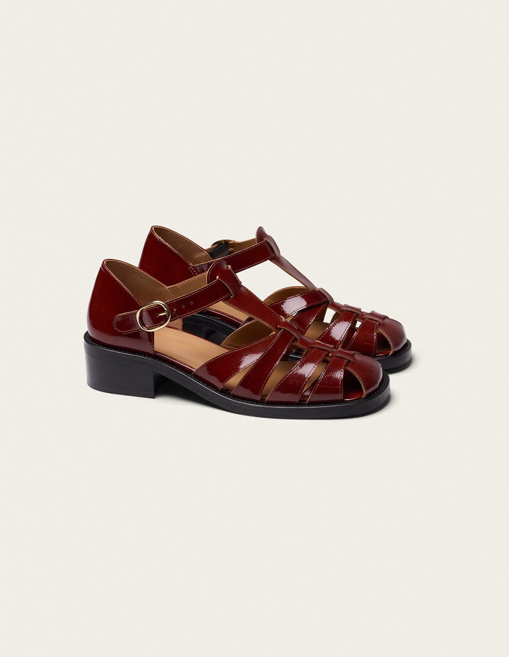 Heeled sandals ODAJE Brown