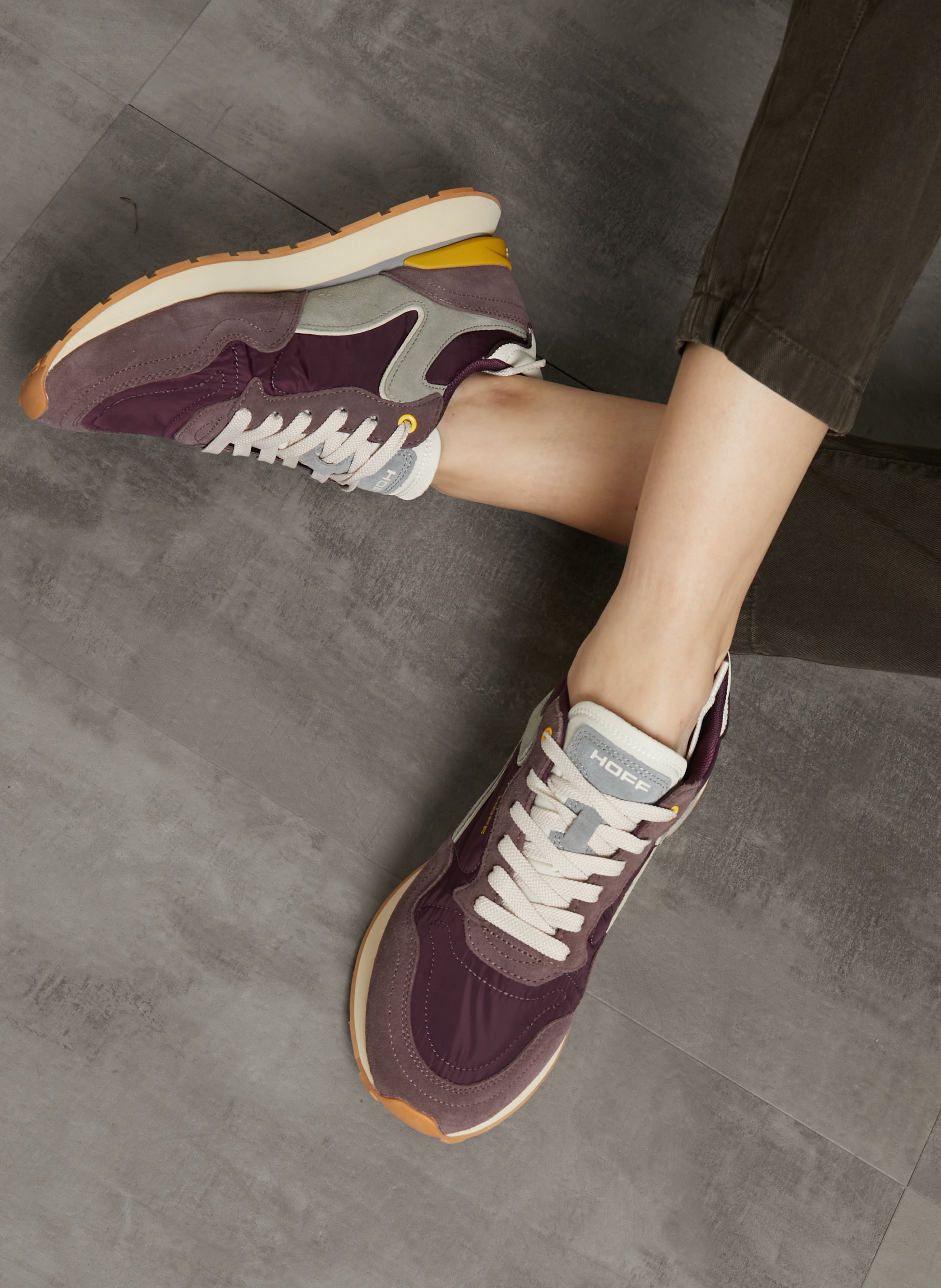 Niedrige Wildleder-Sneaker  HOFF Violett