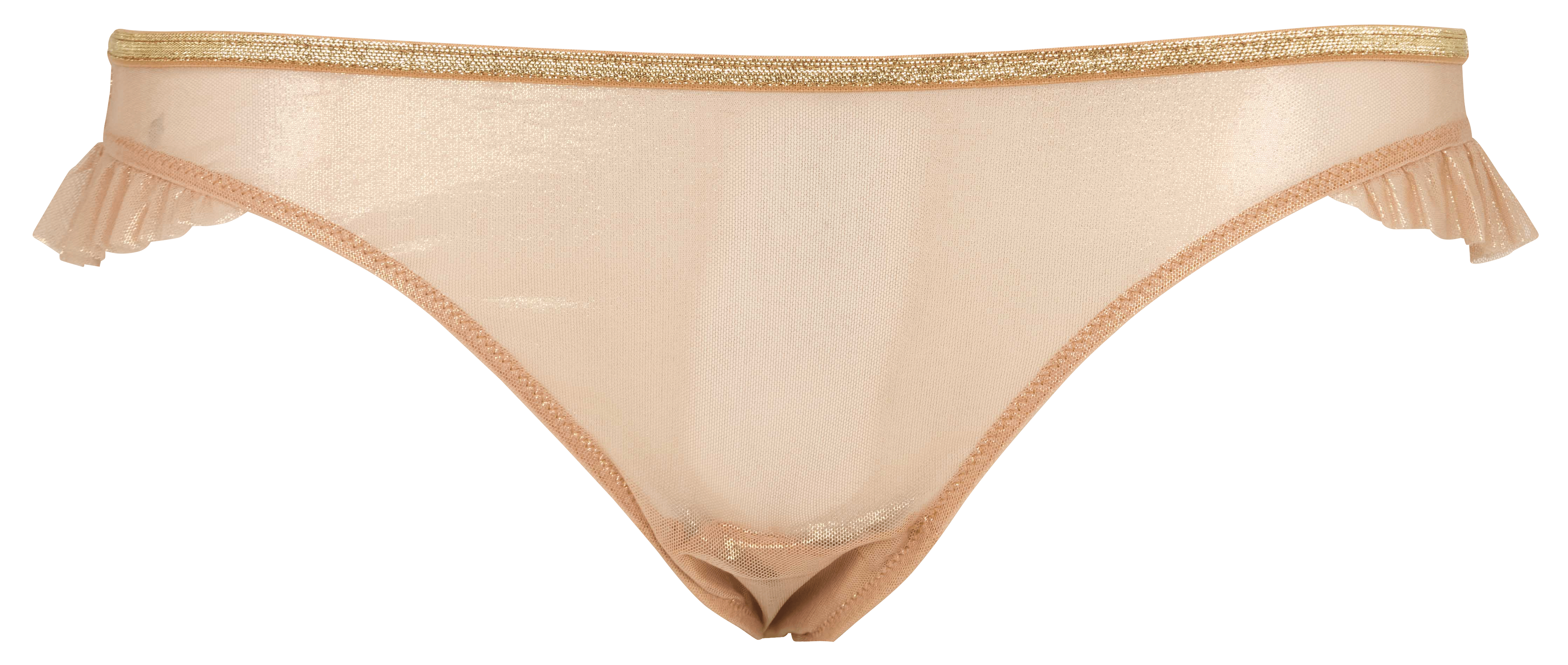 Lace Cut-Out Thong LA NOUVELLE Golden