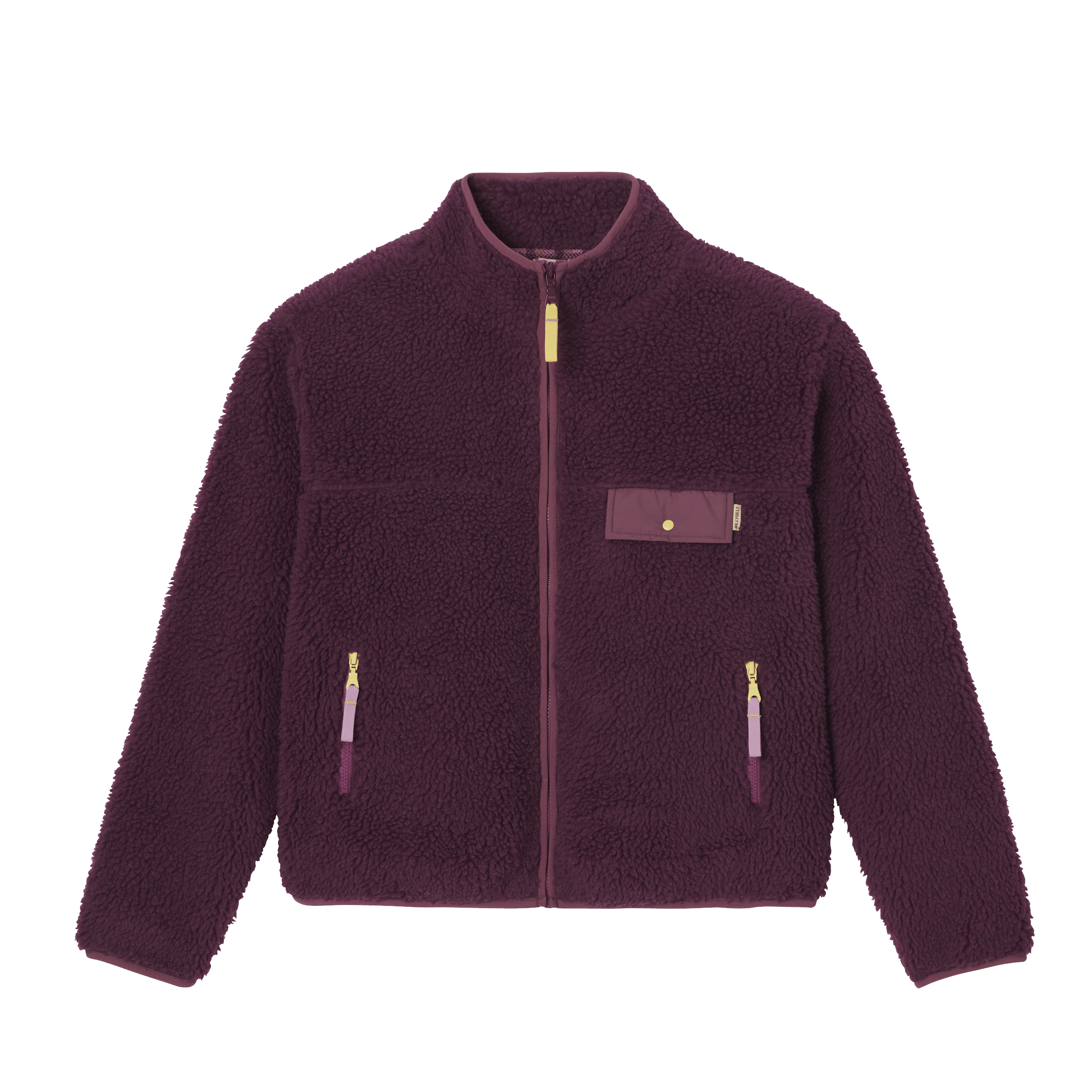 Sherpa zip-up jacket BILLYBELT Purple
