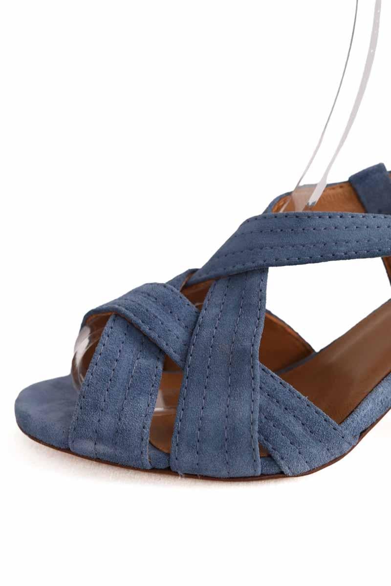 Faux leather sandals SEZANE - Seconde main Blue