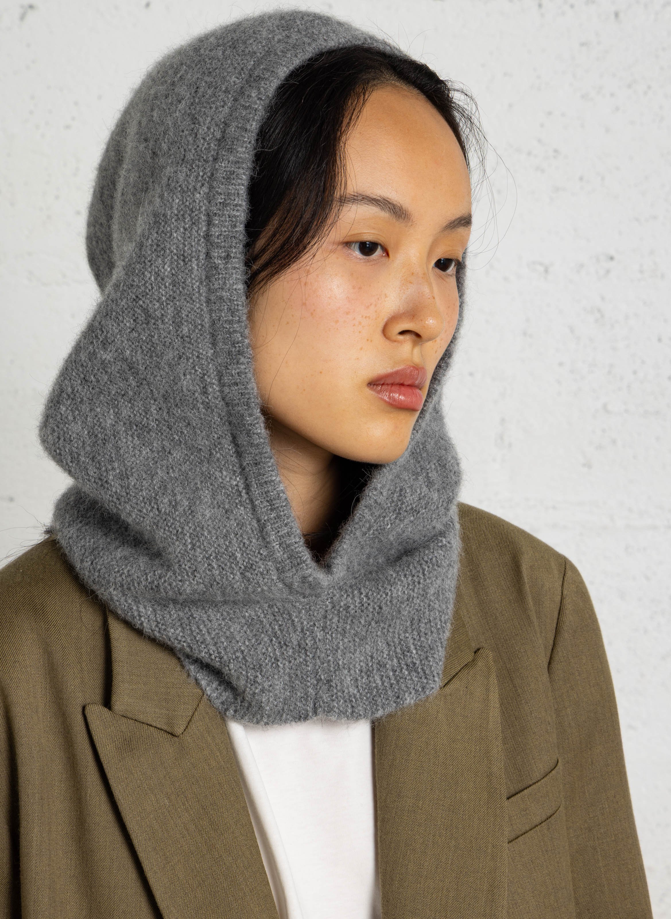 Cagoule en laine mélangée CEZEMBRE