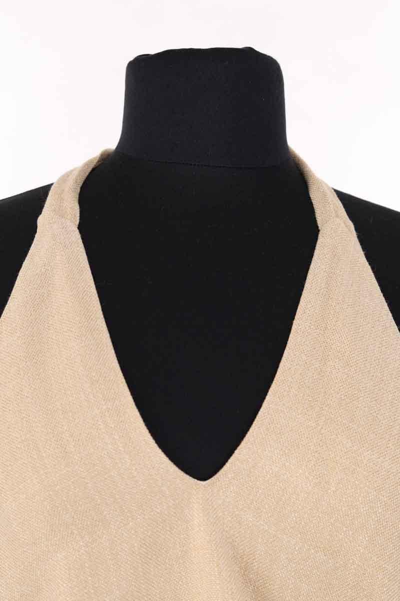 Azawood sleeveless top SEZANE - Seconde main Beige