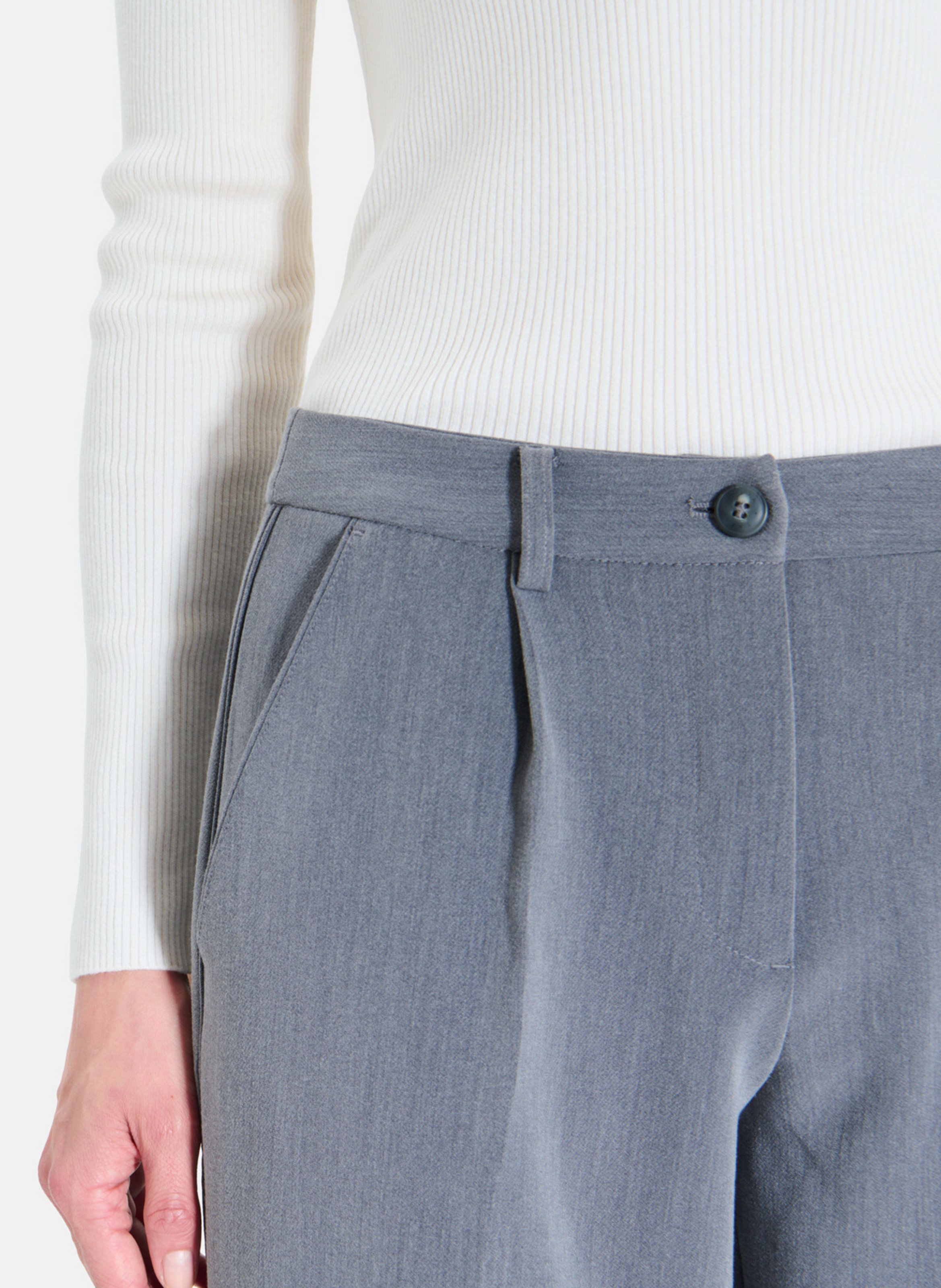 Straight-leg palazzo pants ZAPA Grey