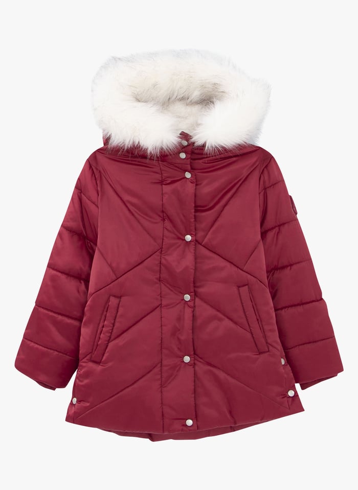 Girls red top padded coat