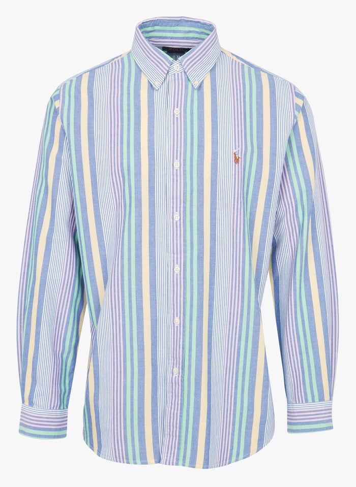 Polo multi colored button down hot sale