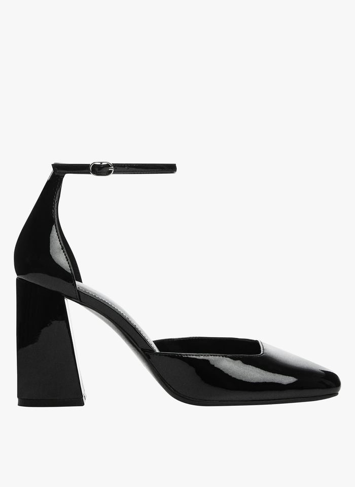 Escarpin Verni Noir Mango Femme Place des Tendances