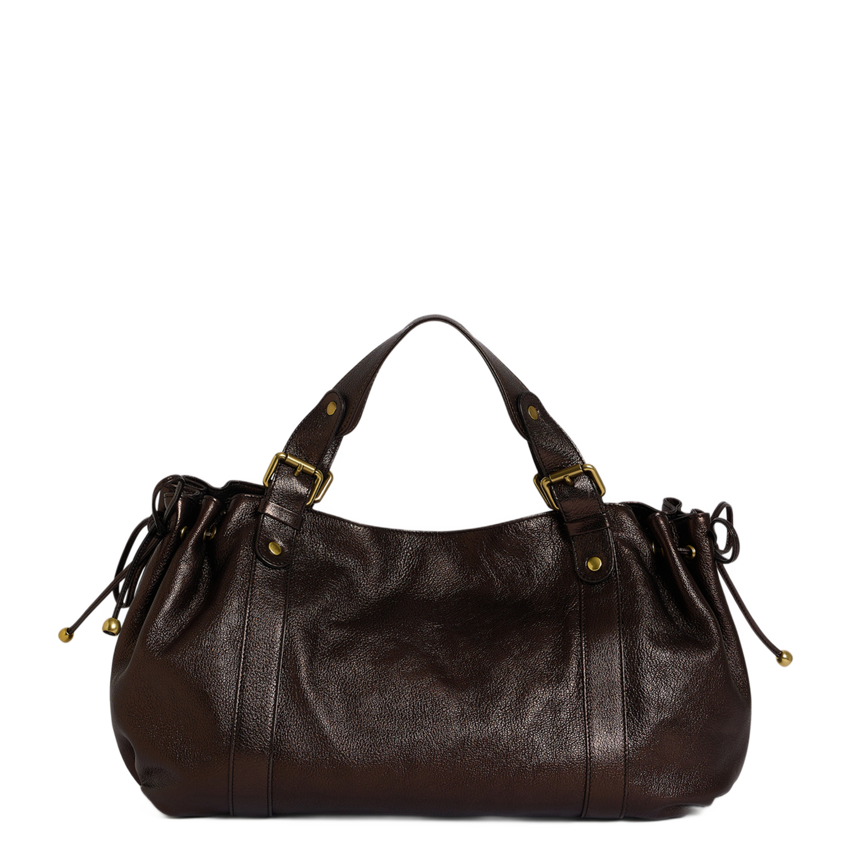 A-line leather skirt GERARD DAREL Brown