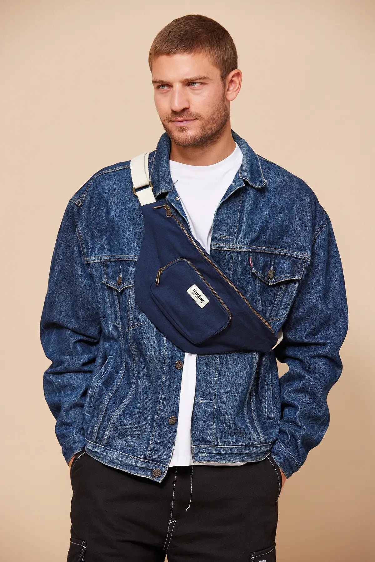 Cotton waist bag HINDBAG Blue