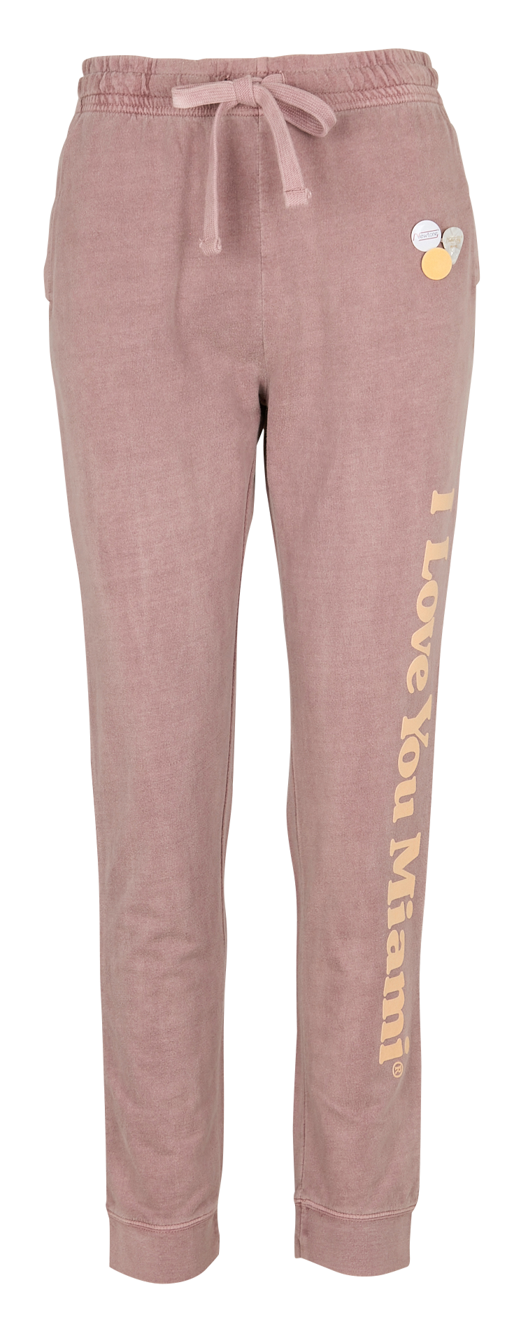 Oversized cotton jogging pants with screen printing JOGGER SOUVENIR Nude