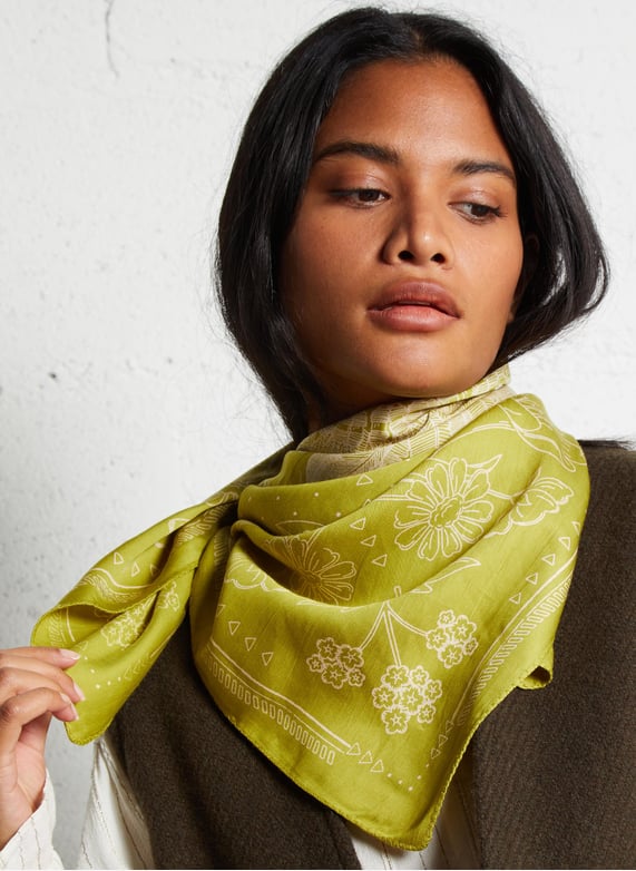 Cyrillus Apaches Collection Foulard Foulard Imprimé En Coton