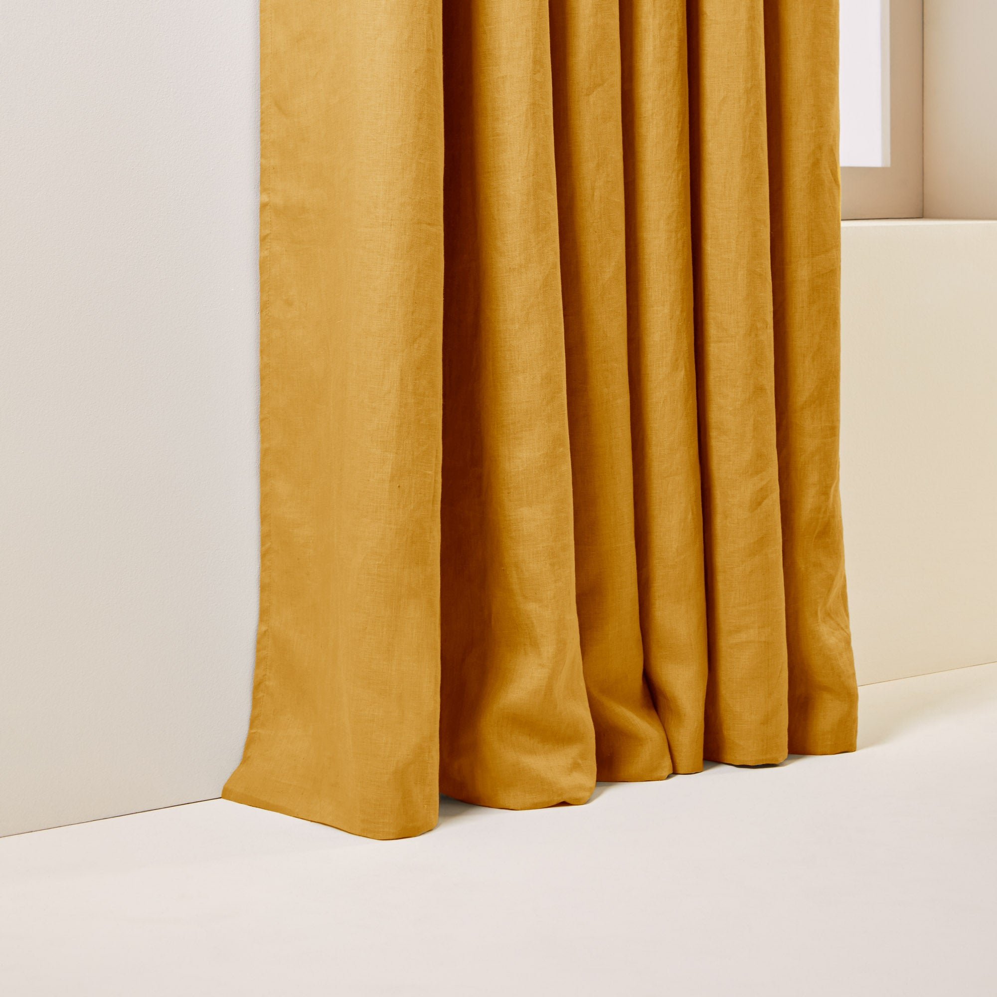 Lined black-out curtain with eyelets MADURA Yellow