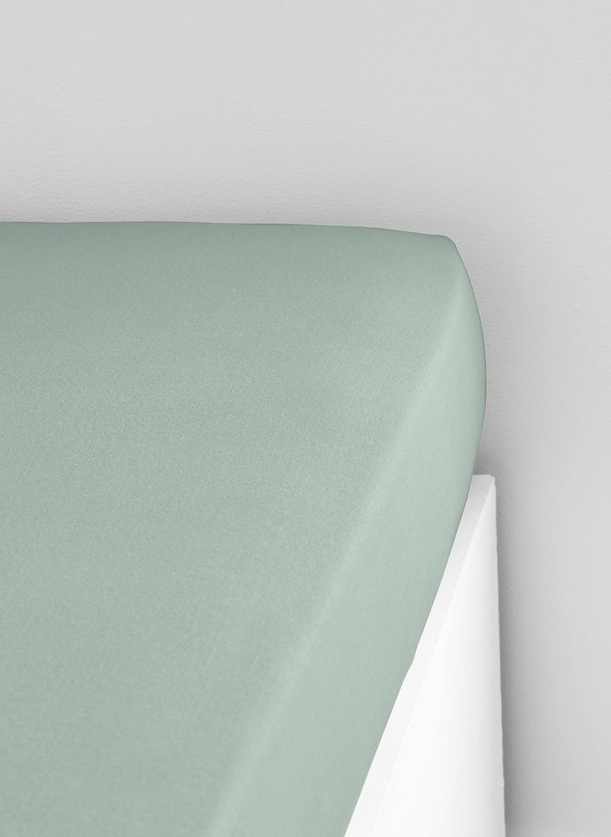 Stretch cotton fitted sheet TODAY LINGE DE MAISON Green