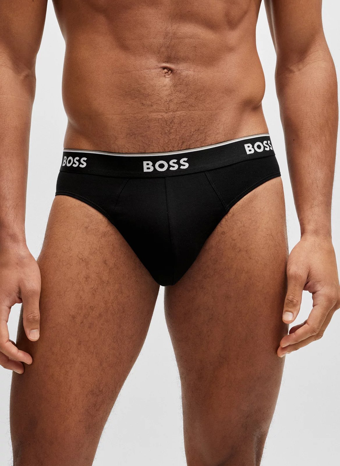 Pack of 3 cotton panties BOSS Black