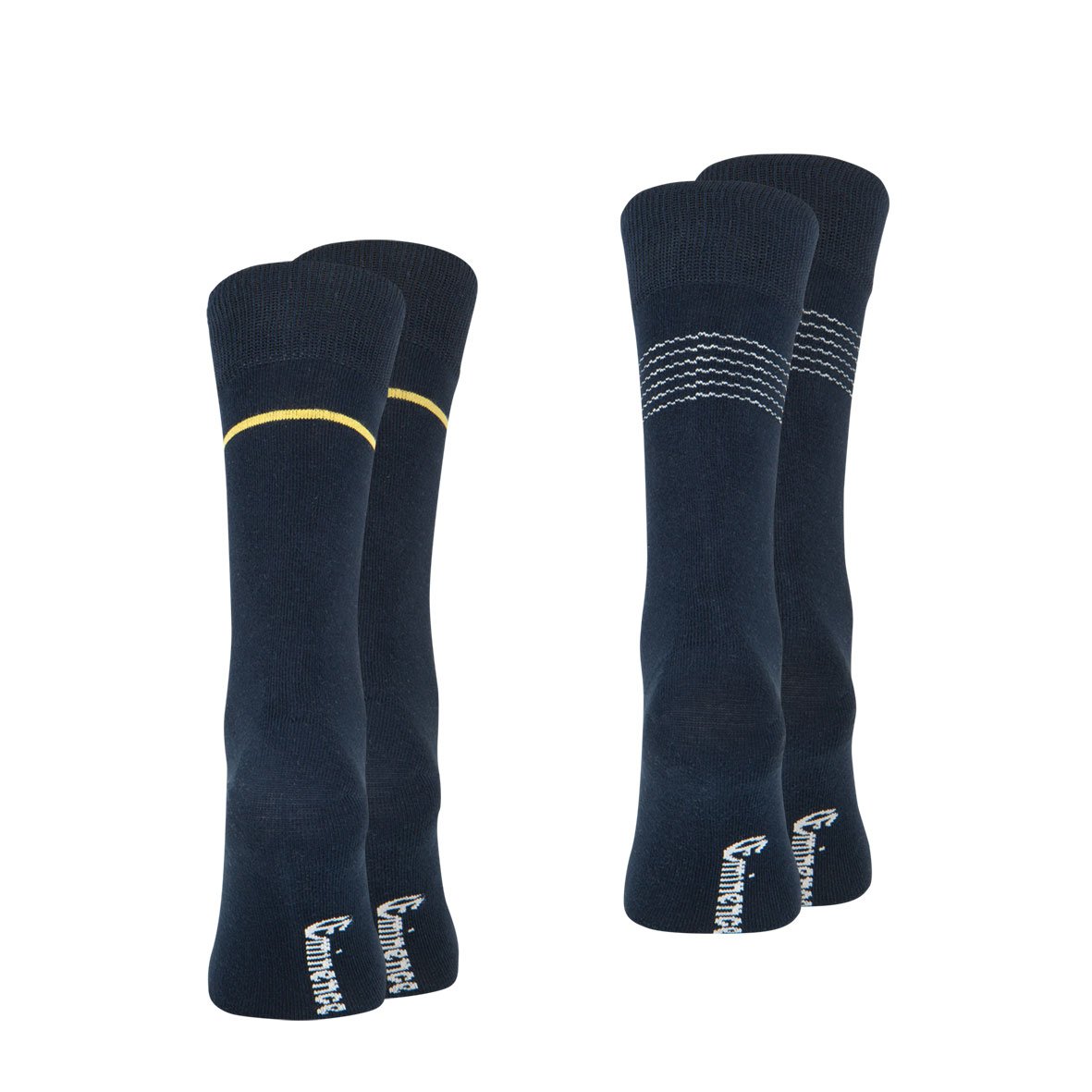 Set of 2 pairs of men's mid-high fancy socks by Eminence EMINENCE Blue