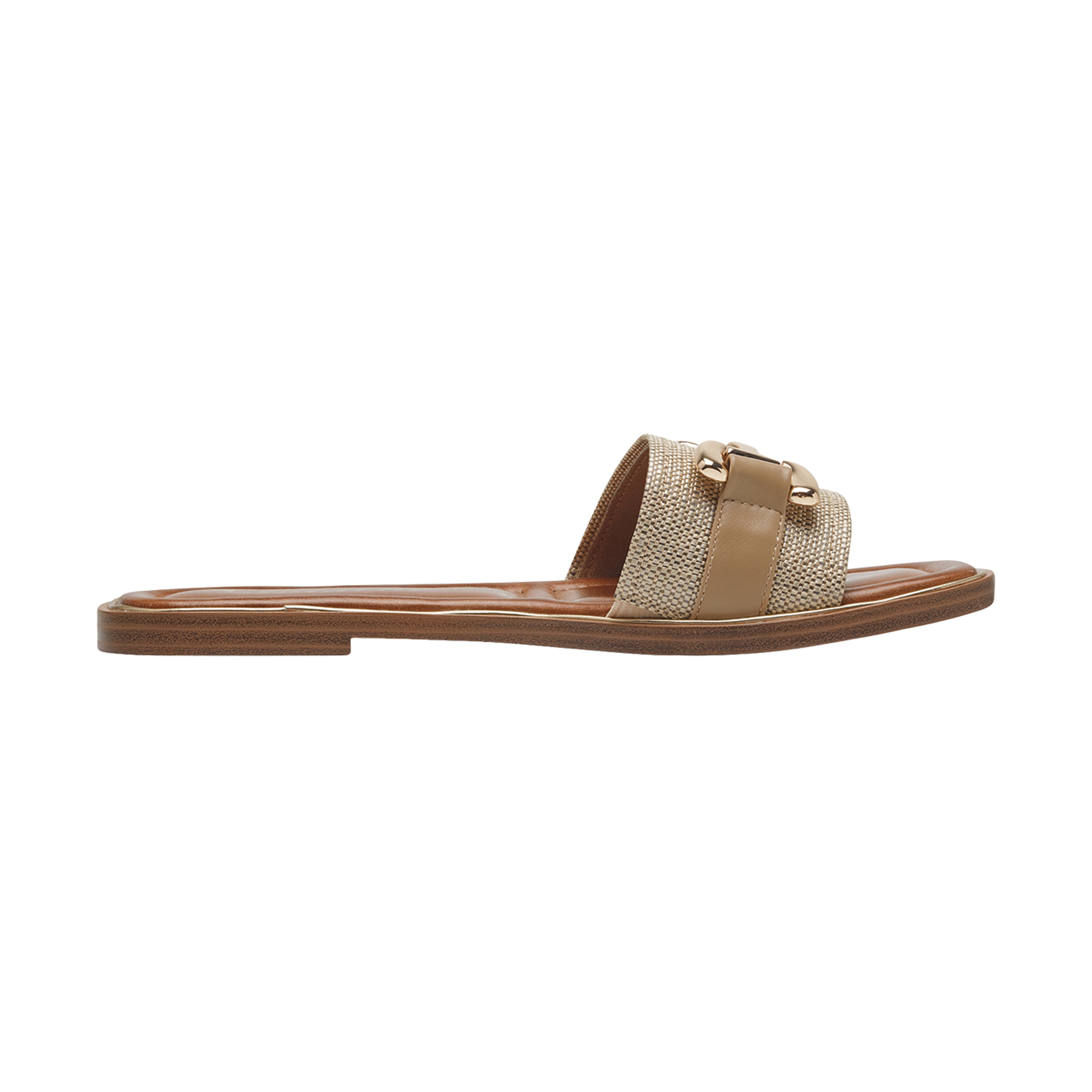 Slip-on flat sandals essentials TAMARIS Beige
