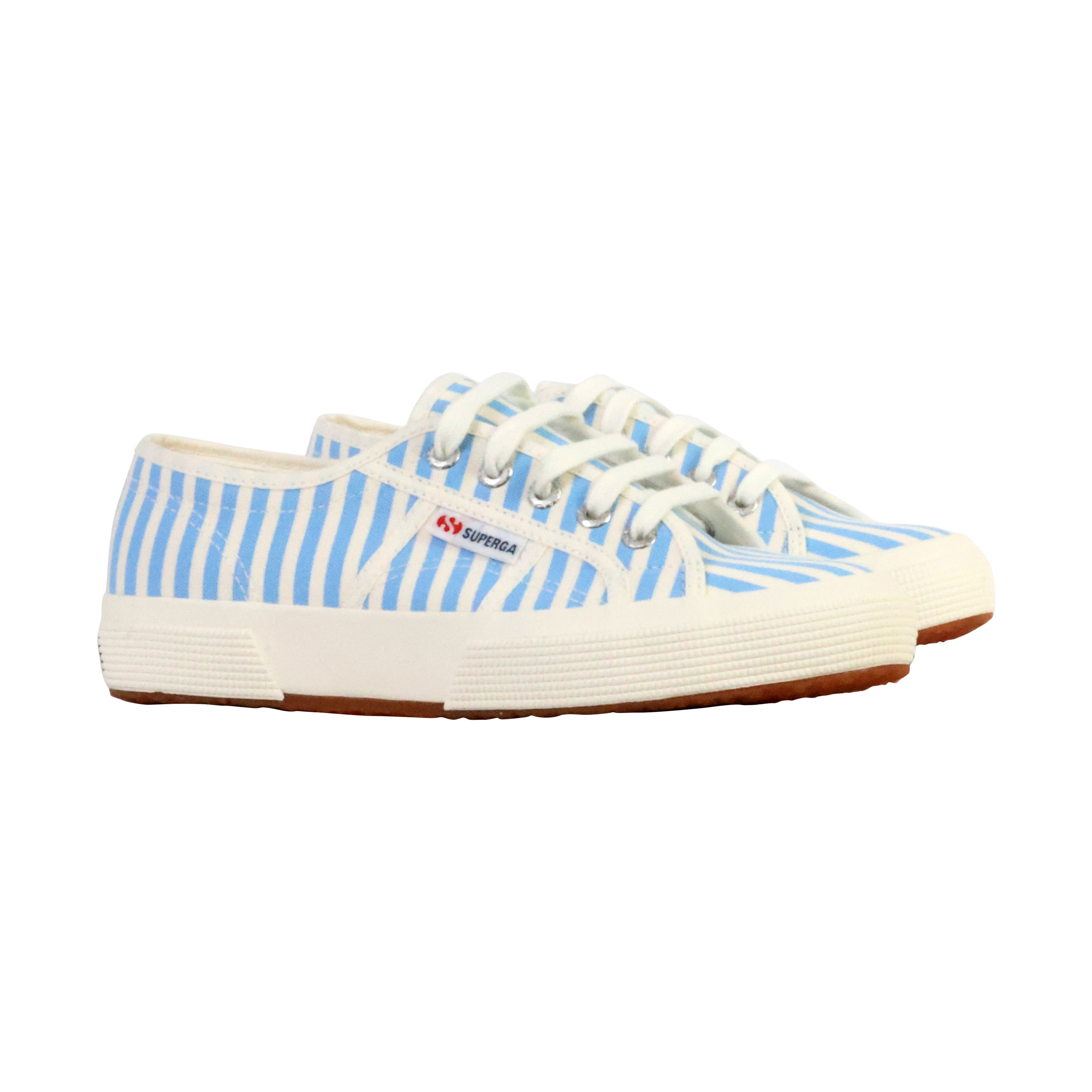 Superga Stripes Print Lace-Up Sneakers SUPERGA Blue